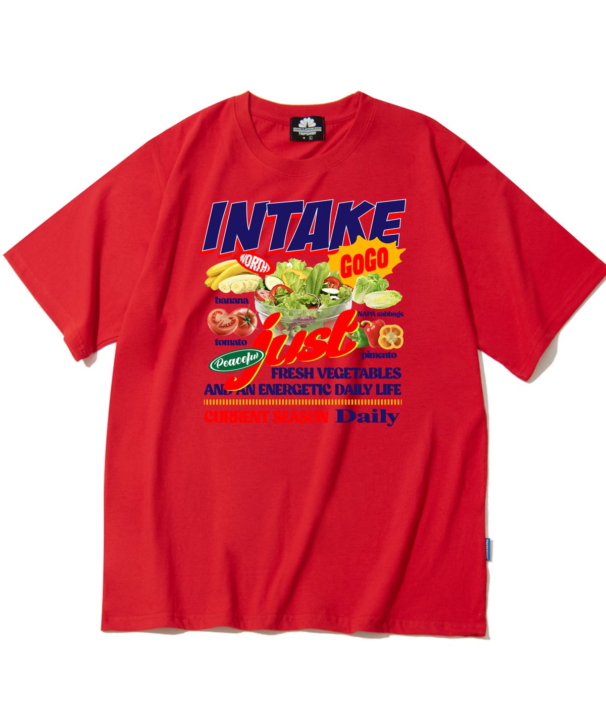 트립션(TRIPSHION) Intake Vegetables 그래픽 티셔츠 - 8 컬러