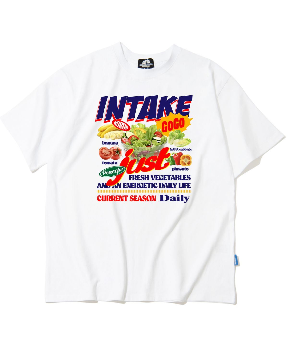 트립션(TRIPSHION) Intake Vegetables 그래픽 티셔츠 - 8 컬러