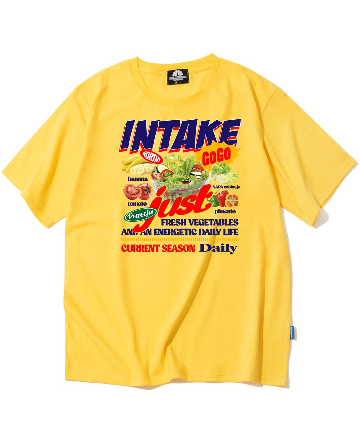 트립션(TRIPSHION) Intake Vegetables 그래픽 티셔츠 - 8 컬러