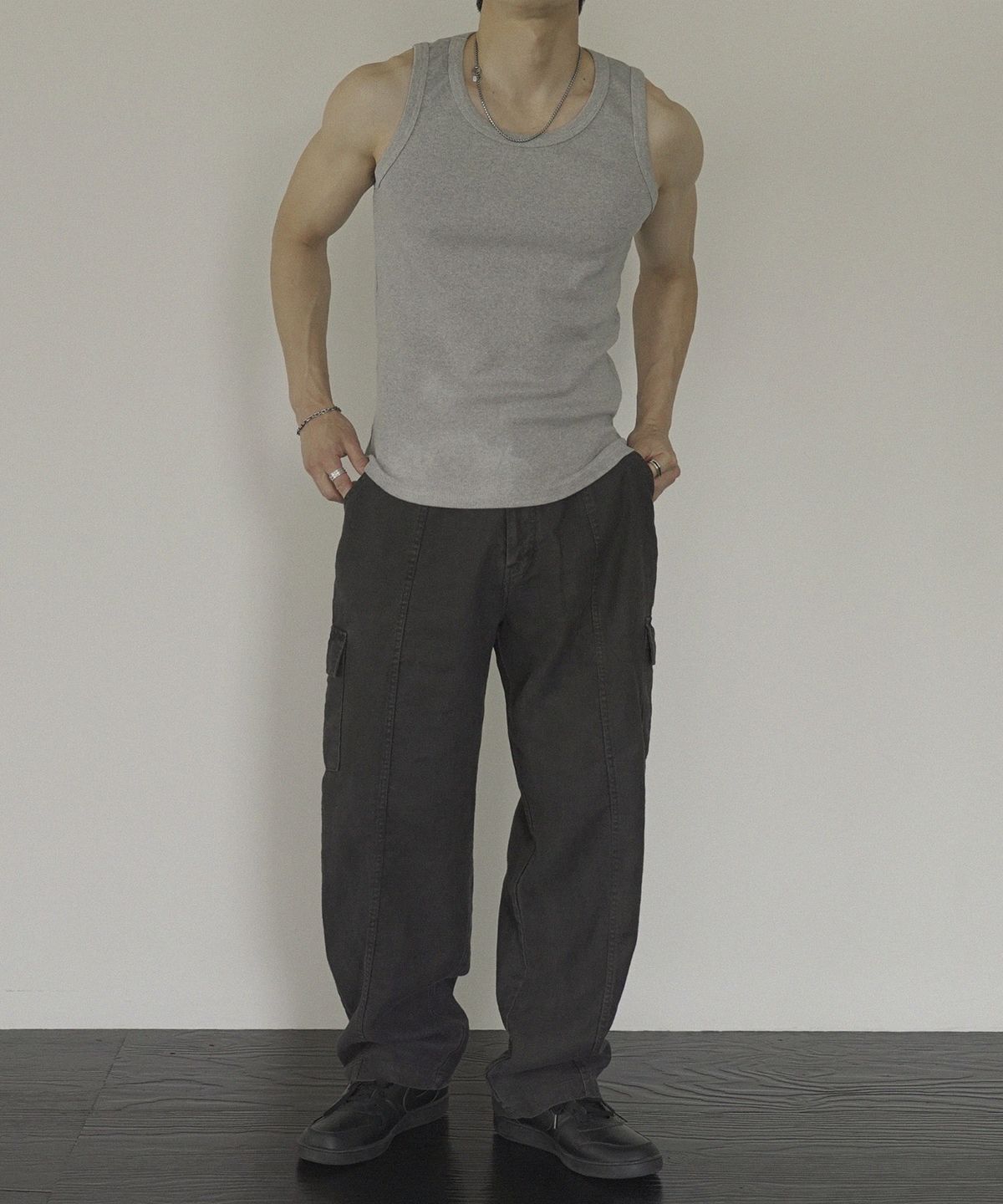 시도(SIIIIDO) CAESAR CT LINE GARMENT WS LINEN CARGO PANTS #2