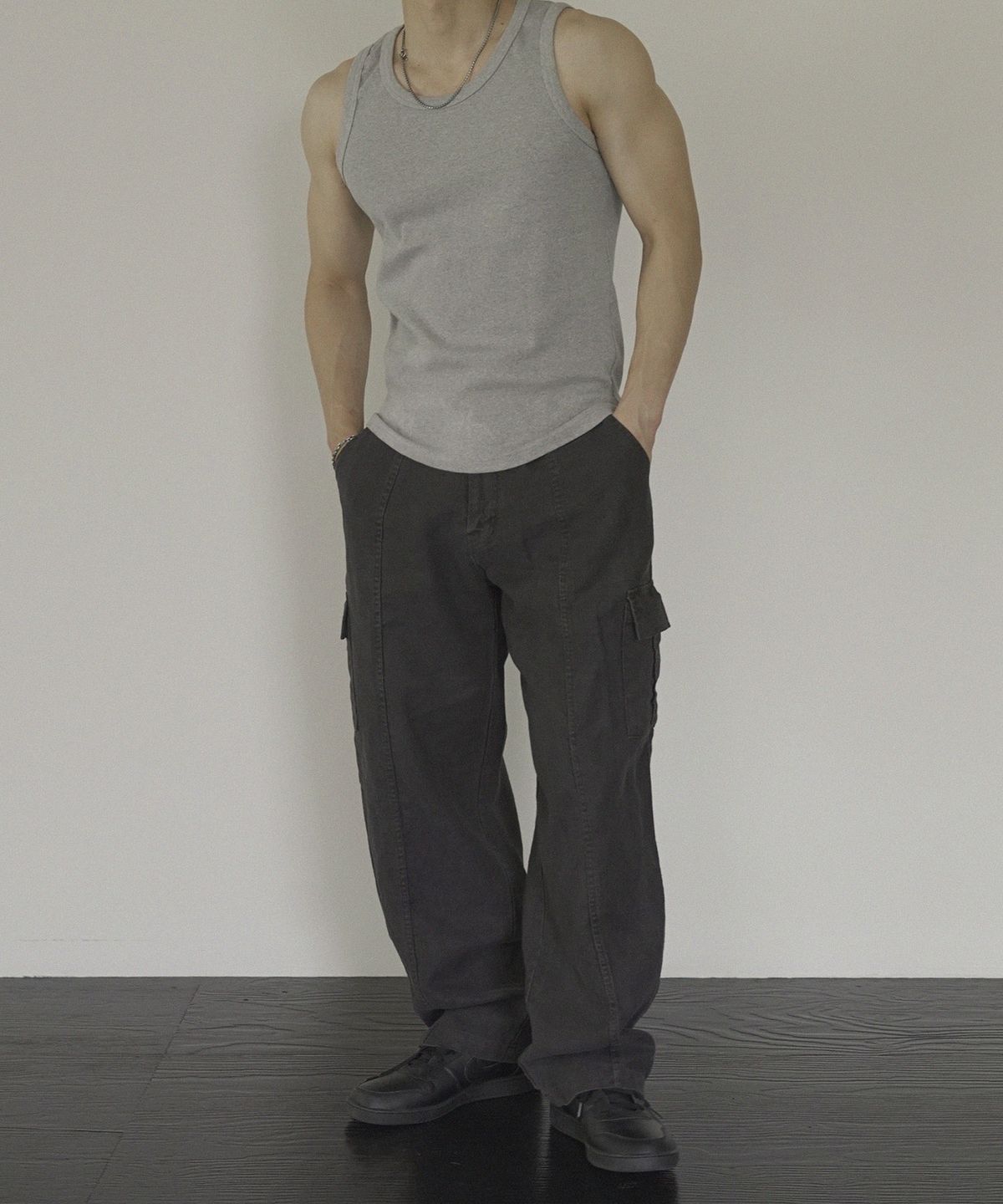 시도(SIIIIDO) CAESAR CT LINE GARMENT WS LINEN CARGO PANTS #2