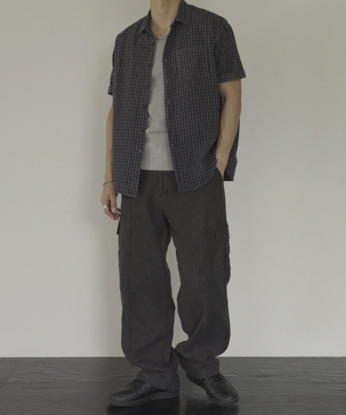 시도(SIIIIDO) CAESAR CT LINE GARMENT WS LINEN CARGO PANTS #2