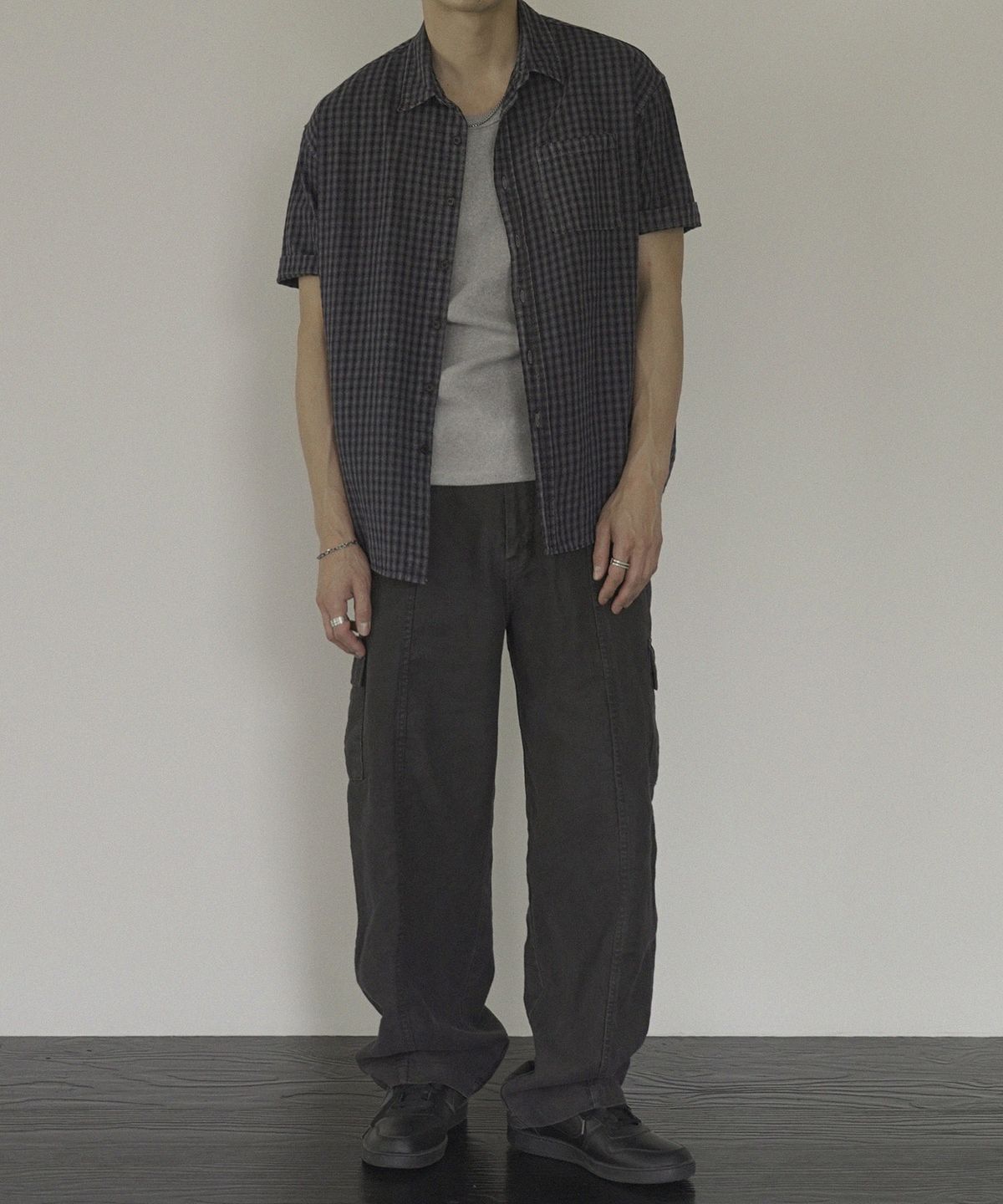 시도(SIIIIDO) CAESAR CT LINE GARMENT WS LINEN CARGO PANTS #2
