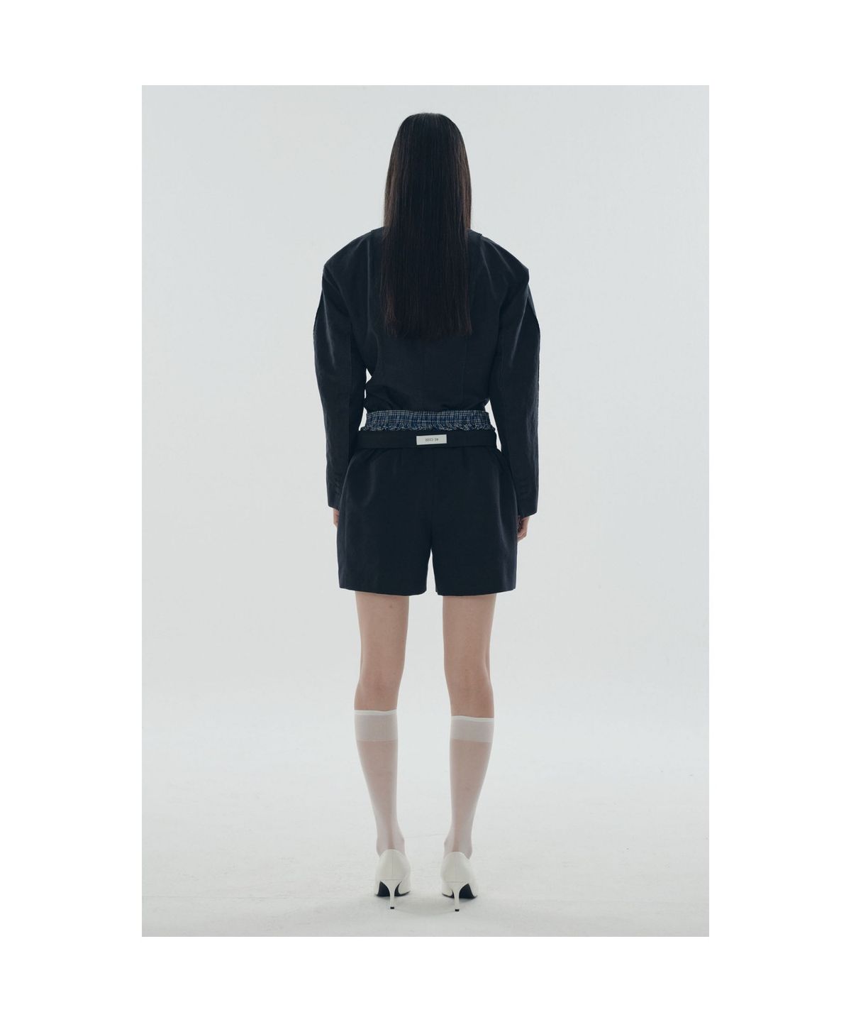 래코드(RECODE) Bold Pleated Short Pants RQPAM25536NYX