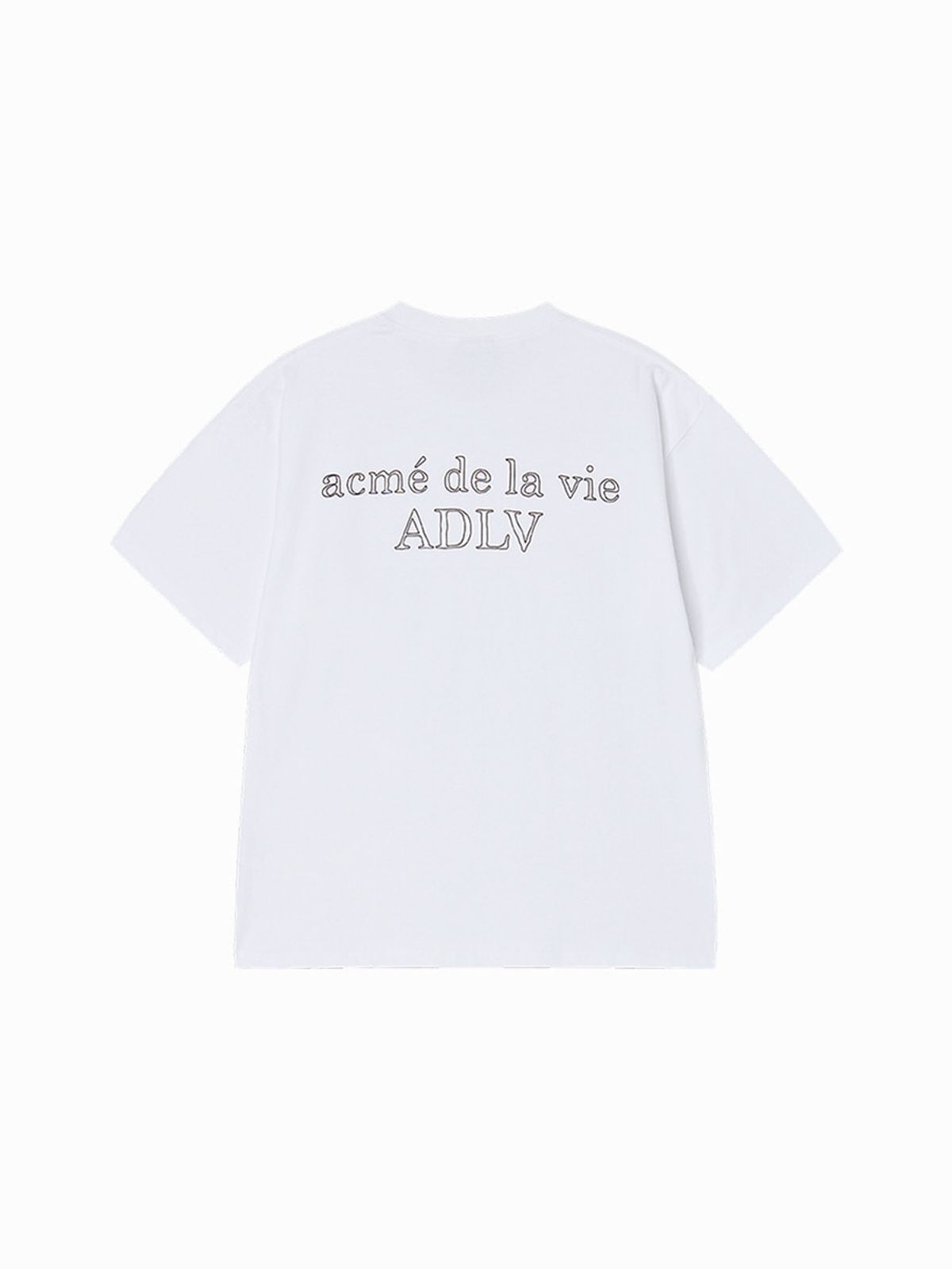 아크메드라비(ACME DE LA VIE) BORDER LINE BASIC LOGO SHORT SLEEVE T-SHIRT (5 COLOR)
