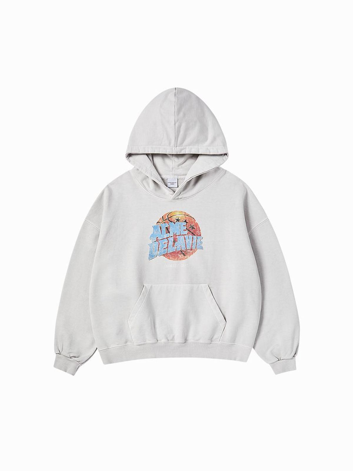 아크메드라비(ACME DE LA VIE) BASKET BALL PIGMENT WIDE HOODIE (2 COLOR)