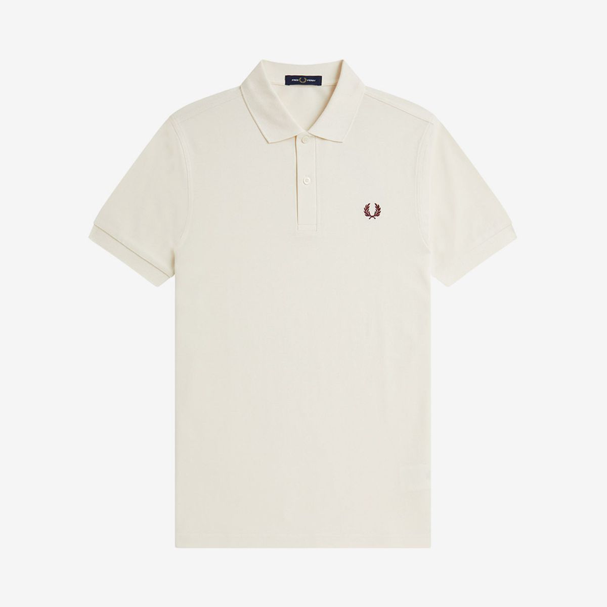 프레드페리(FRED PERRY) [M6000] 플레인 프레드페리 셔츠 - 에크루/옥스블러드 AFPM2536000-V84