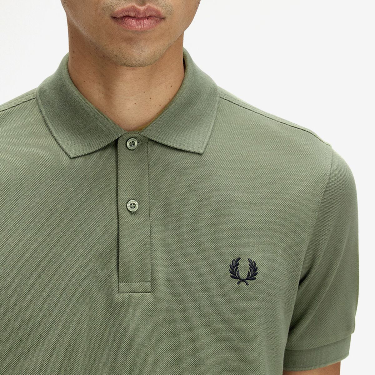 프레드페리(FRED PERRY) [M6000] 플레인 프레드페리 셔츠 - 로렐리스그린/블랙 AFPM2536000-Z50