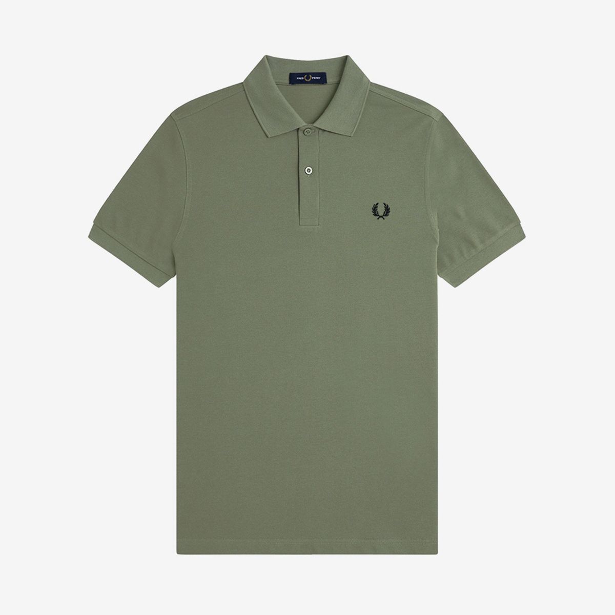 프레드페리(FRED PERRY) [M6000] 플레인 프레드페리 셔츠 - 로렐리스그린/블랙 AFPM2536000-Z50