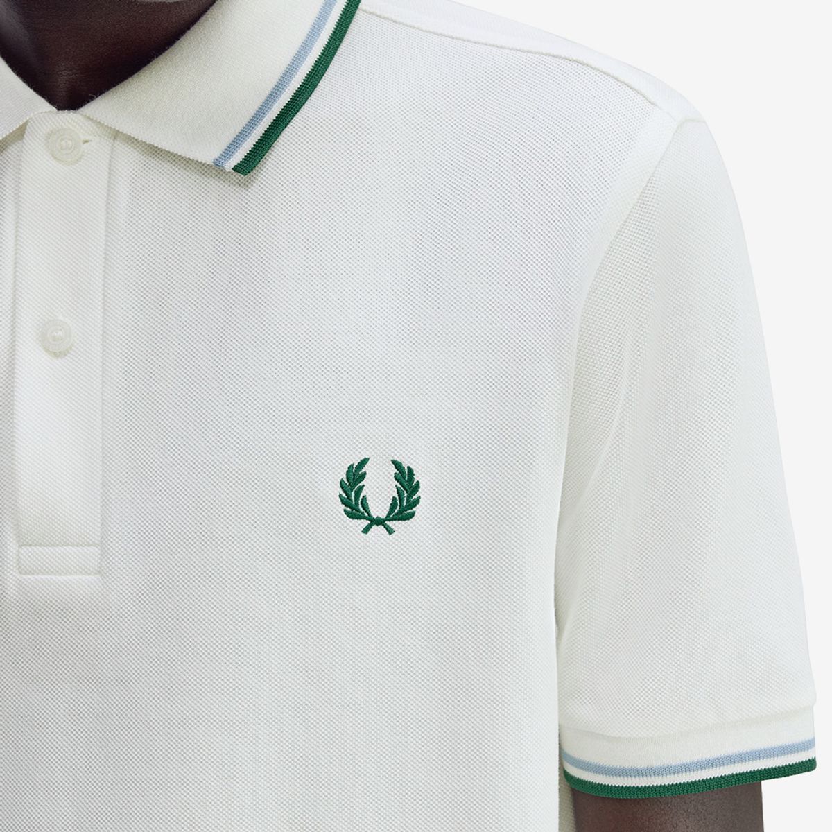 프레드페리(FRED PERRY) [M3600] 트윈 팁 프레드페리 셔츠 - 스노우화이트/트랙블루/스포츠그린 AFPM2533600-Z52