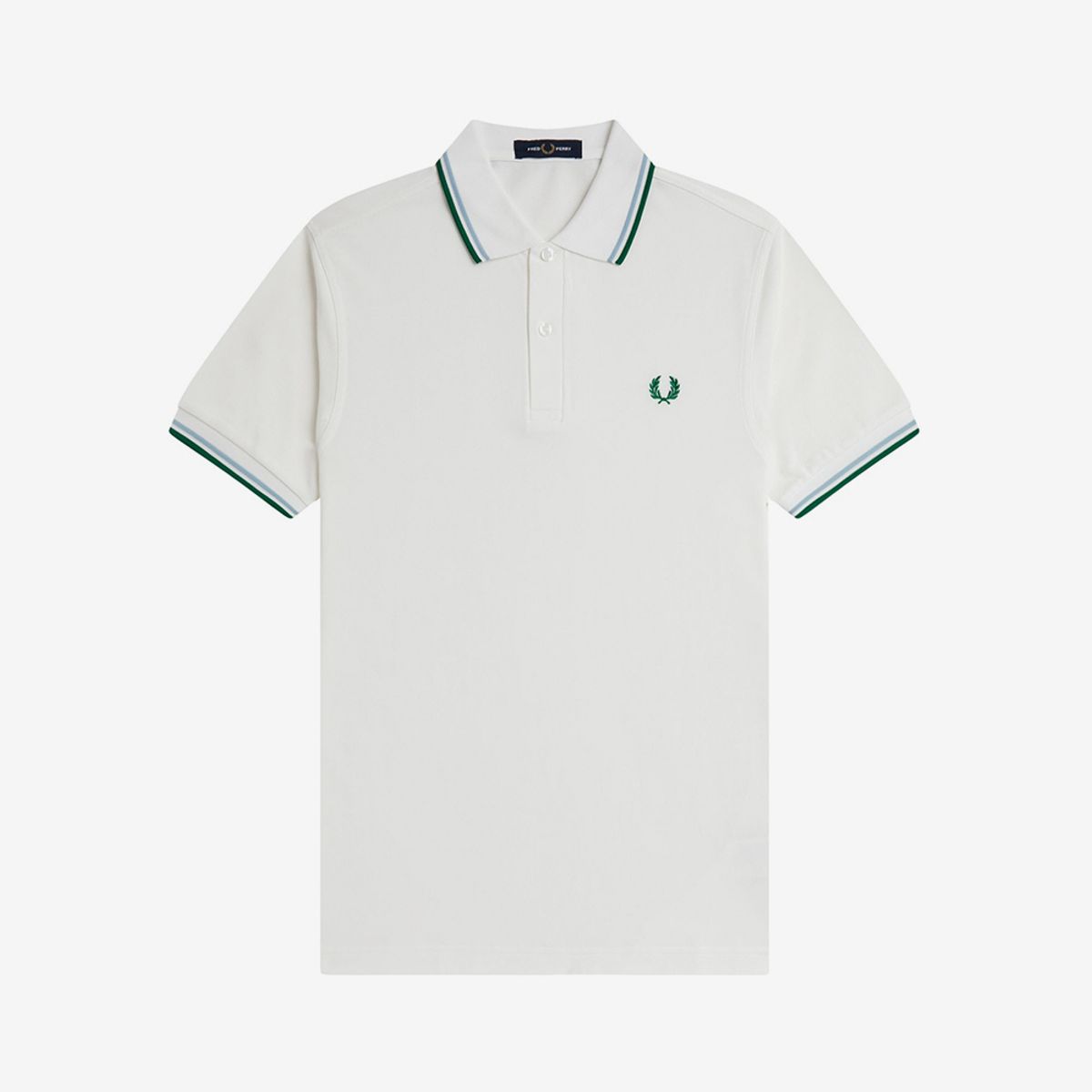 프레드페리(FRED PERRY) [M3600] 트윈 팁 프레드페리 셔츠 - 스노우화이트/트랙블루/스포츠그린 AFPM2533600-Z52