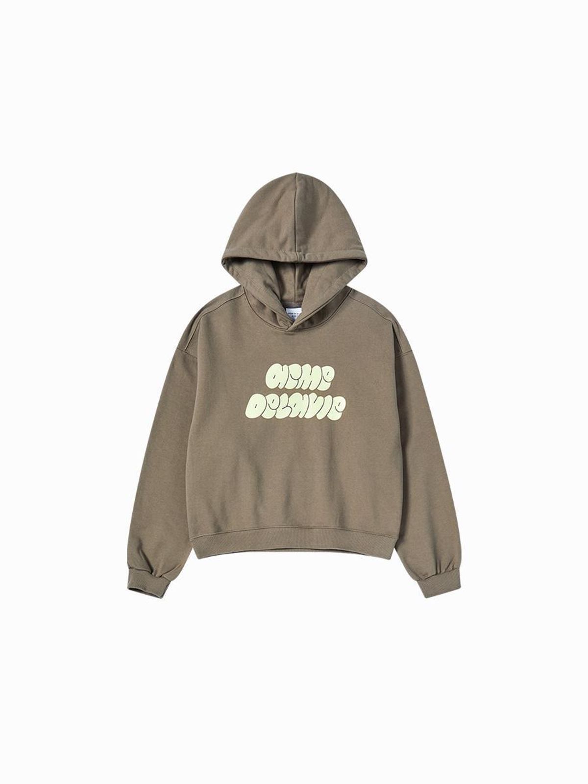 아크메드라비(ACME DE LA VIE) WOMAN CLOUD FONT CROP HOODIE (2 COLOR)