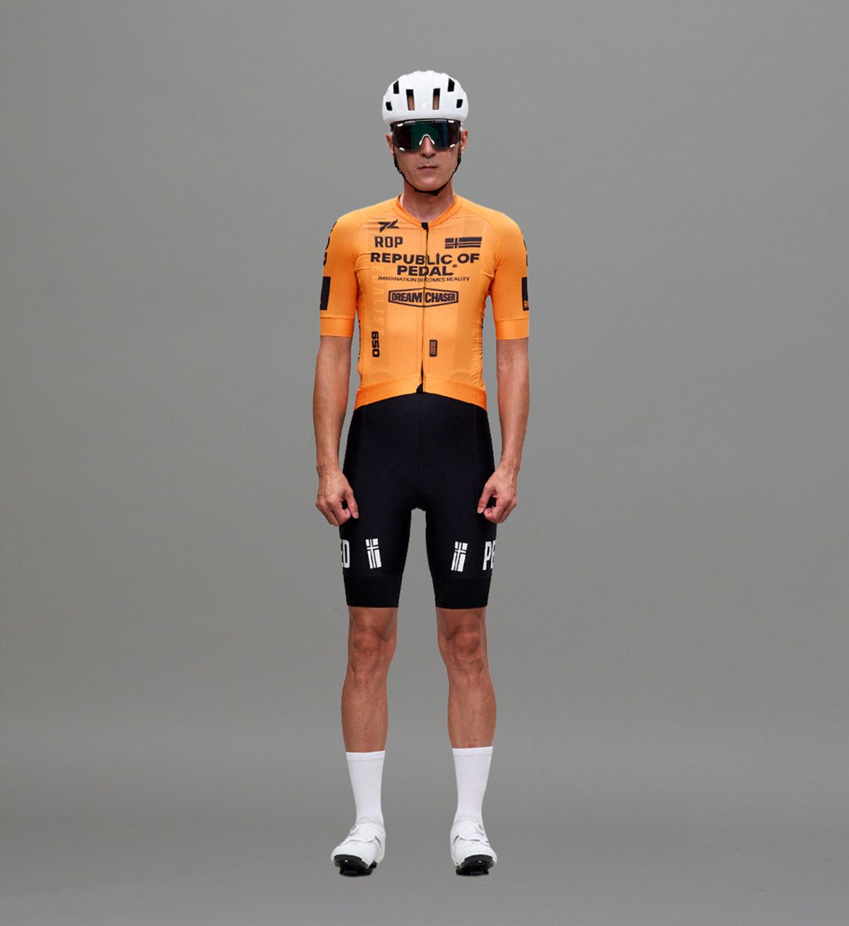 페달레(PEDALE) ROP SOLOIST SHORT SLEEVE JERSEY TEAM - Crayola Orange
