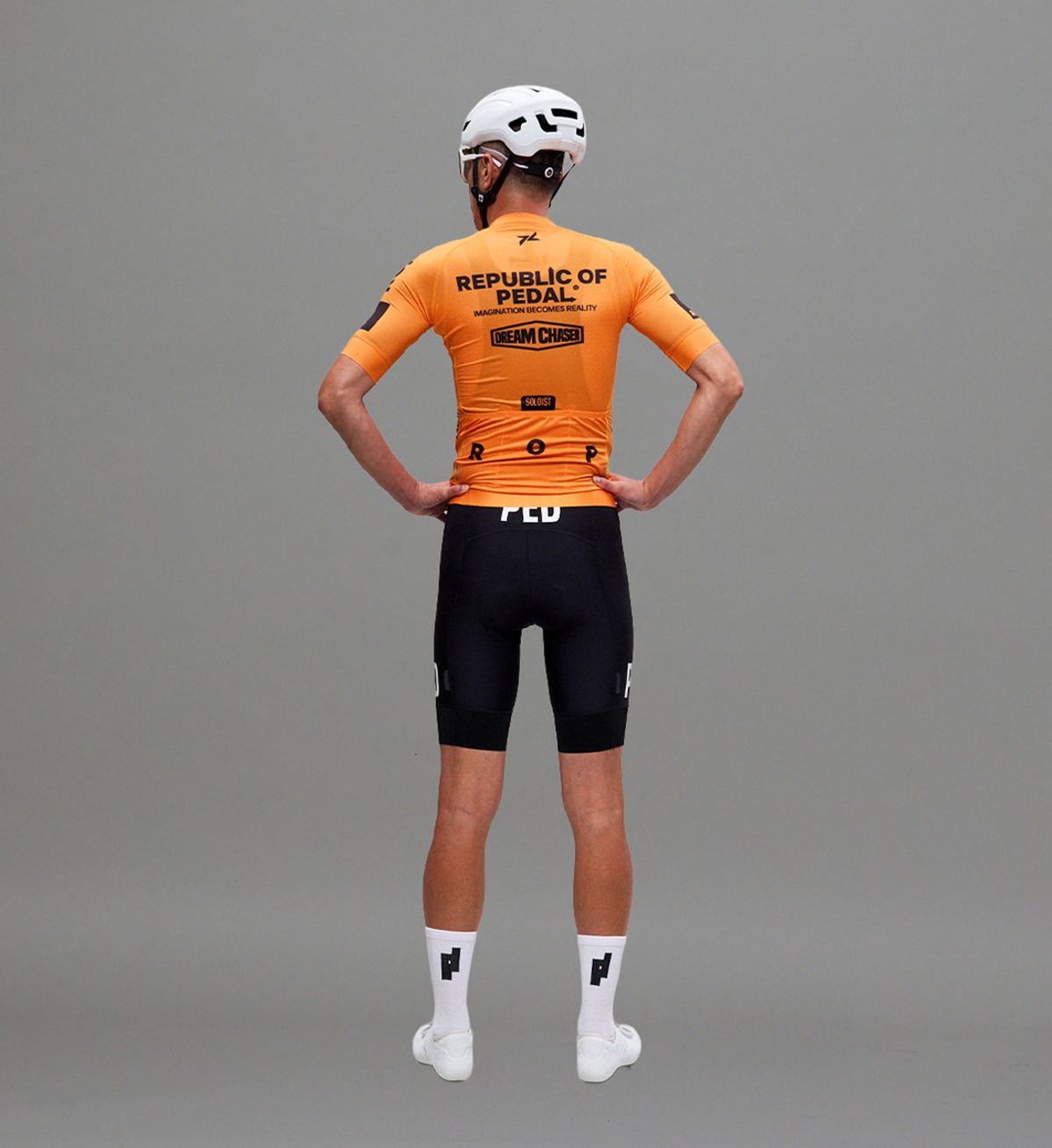 페달레(PEDALE) ROP SOLOIST SHORT SLEEVE JERSEY TEAM - Crayola Orange