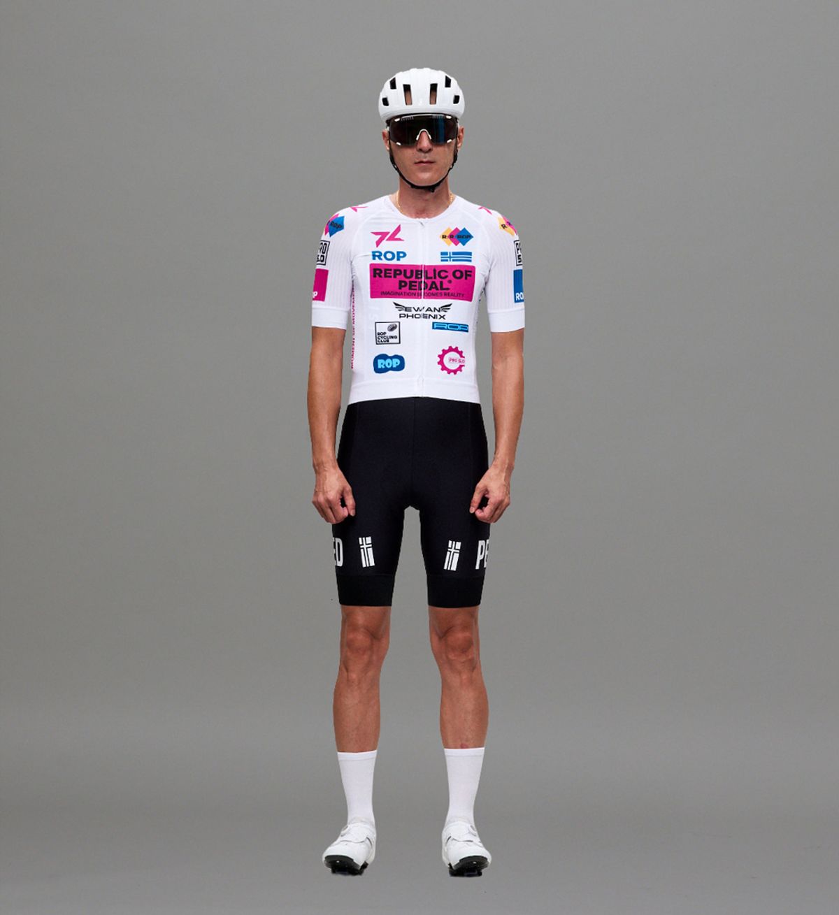페달레(PEDALE) ROP CLUB AERO JERSEY E.P LTD - PURE WHITE