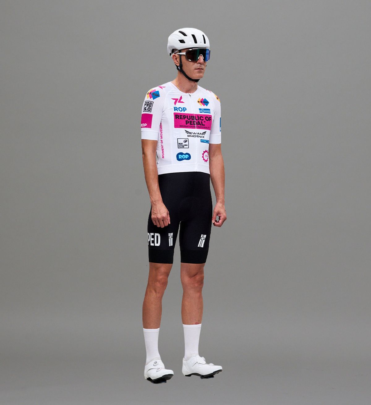 페달레(PEDALE) ROP CLUB AERO JERSEY E.P LTD - PURE WHITE