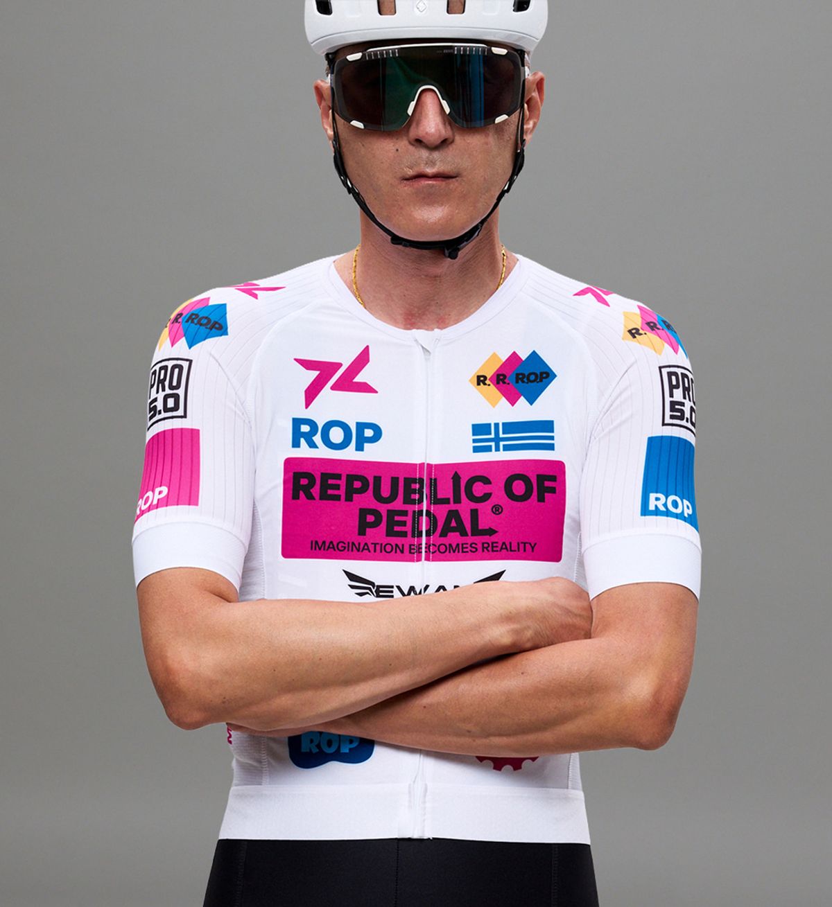 페달레(PEDALE) ROP CLUB AERO JERSEY E.P LTD - PURE WHITE