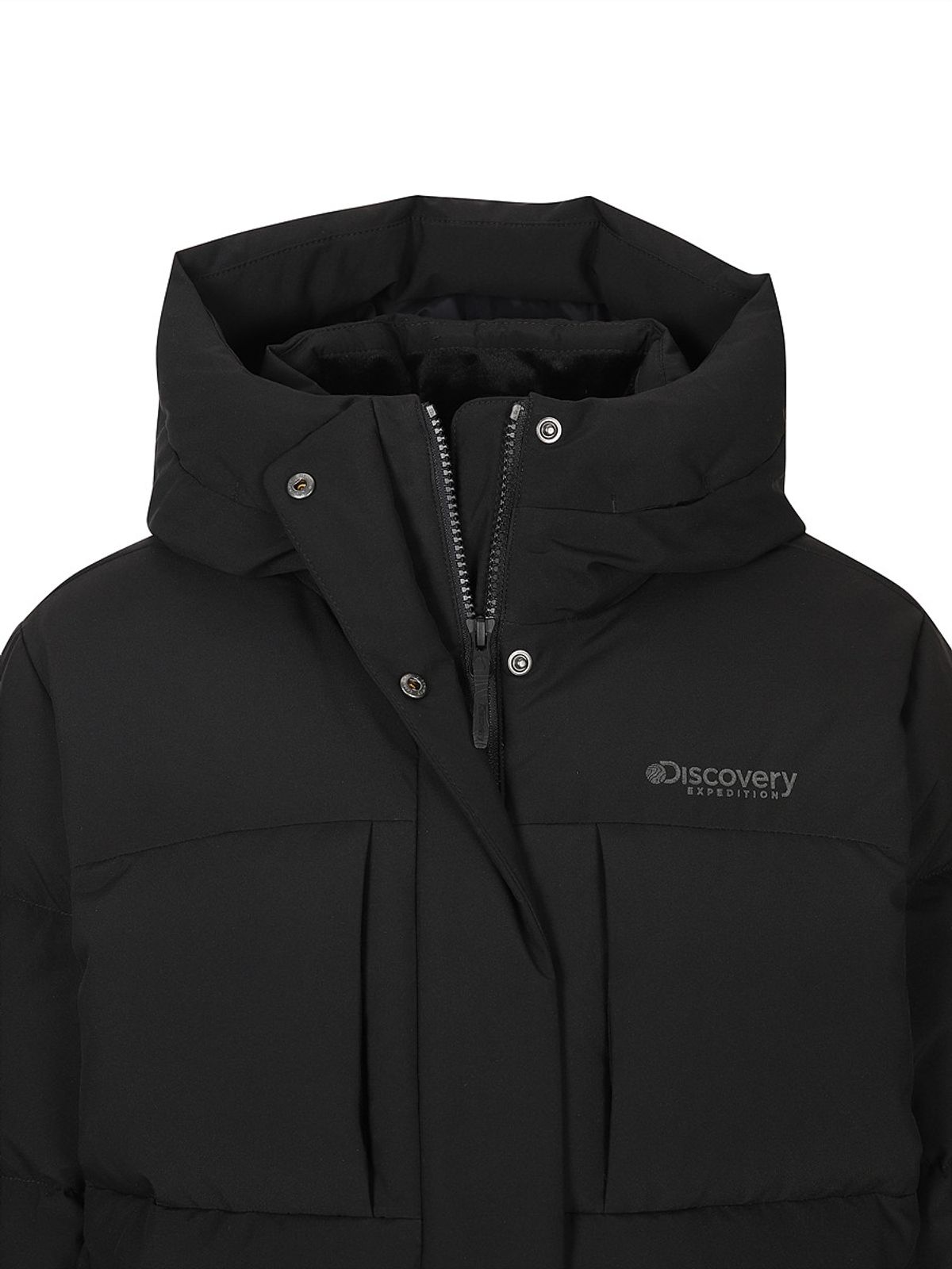 디스커버리 익스페디션(DISCOVERY EXPEDITION) 여성 레스터G 구스다운 숏패딩 (BLACK)