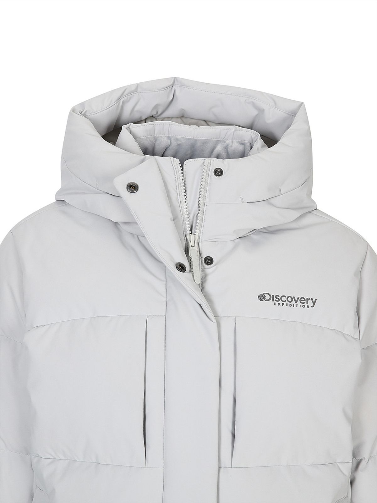 디스커버리 익스페디션(DISCOVERY EXPEDITION) 여성 레스터G 구스다운 숏패딩 (L/GREY)