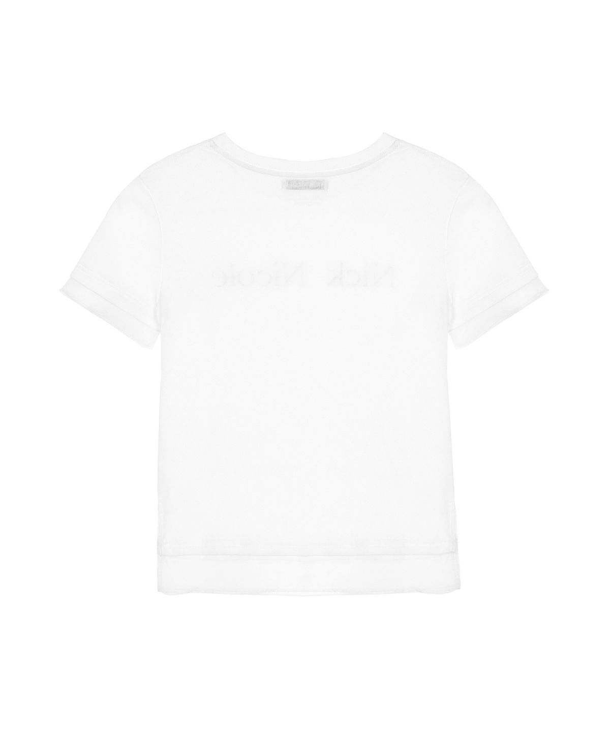 닉앤니콜(NICK&NICOLE) NICOLE SHEER LAYERED LOGO TOP_WHITE