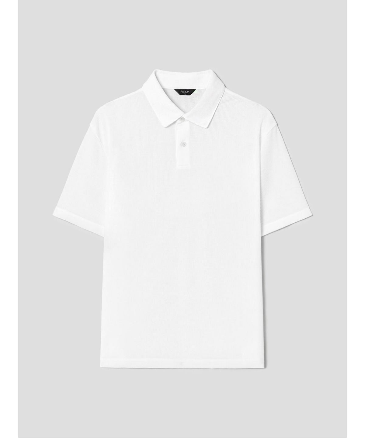 GLXY (갤럭시 라이프스타일)(GLXY (GALAXY LIFESTYLE)) GLXY [갤럭시라이프스타일][三無衣服] 3無 스트레치 폴로 티셔츠  화이트