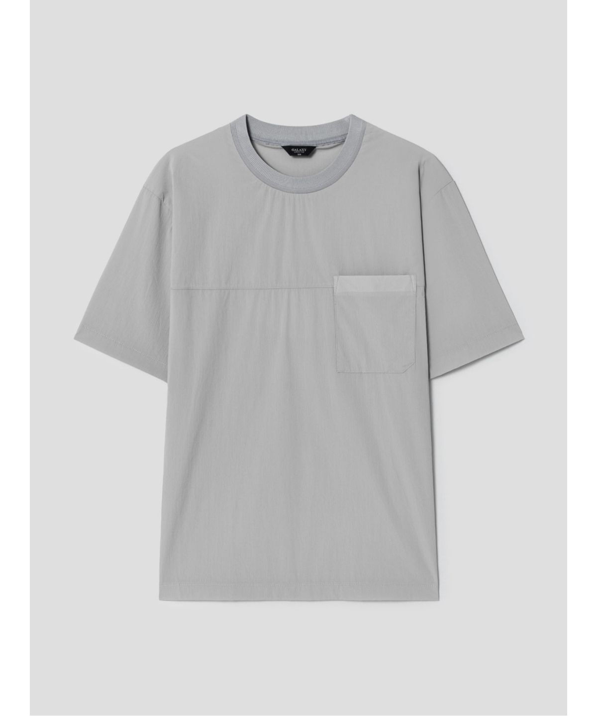 GLXY (갤럭시 라이프스타일)(GLXY (GALAXY LIFESTYLE)) GLXY [갤럭시라이프스타일][三無衣服] 스트레치 기능성 라운드 티셔츠  그레이