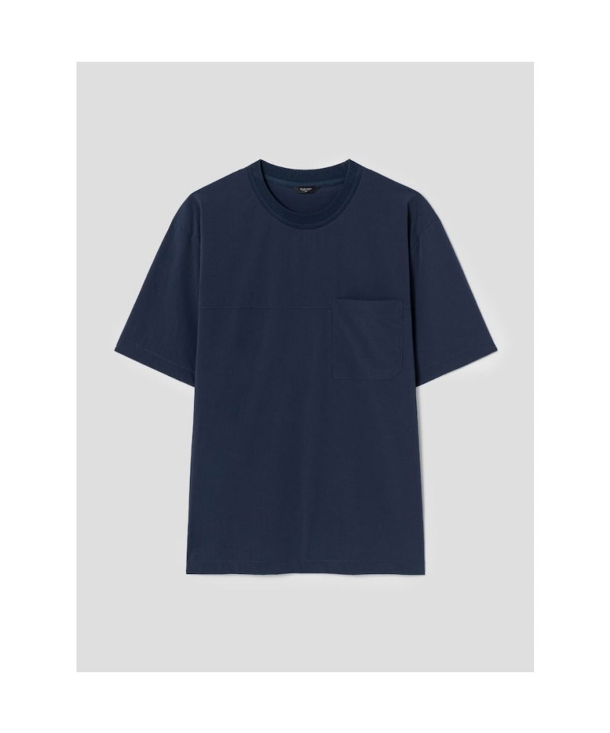 GLXY (갤럭시 라이프스타일)(GLXY (GALAXY LIFESTYLE)) GLXY [갤럭시라이프스타일][三無衣服] 스트레치 기능성 라운드 티셔츠  블루
