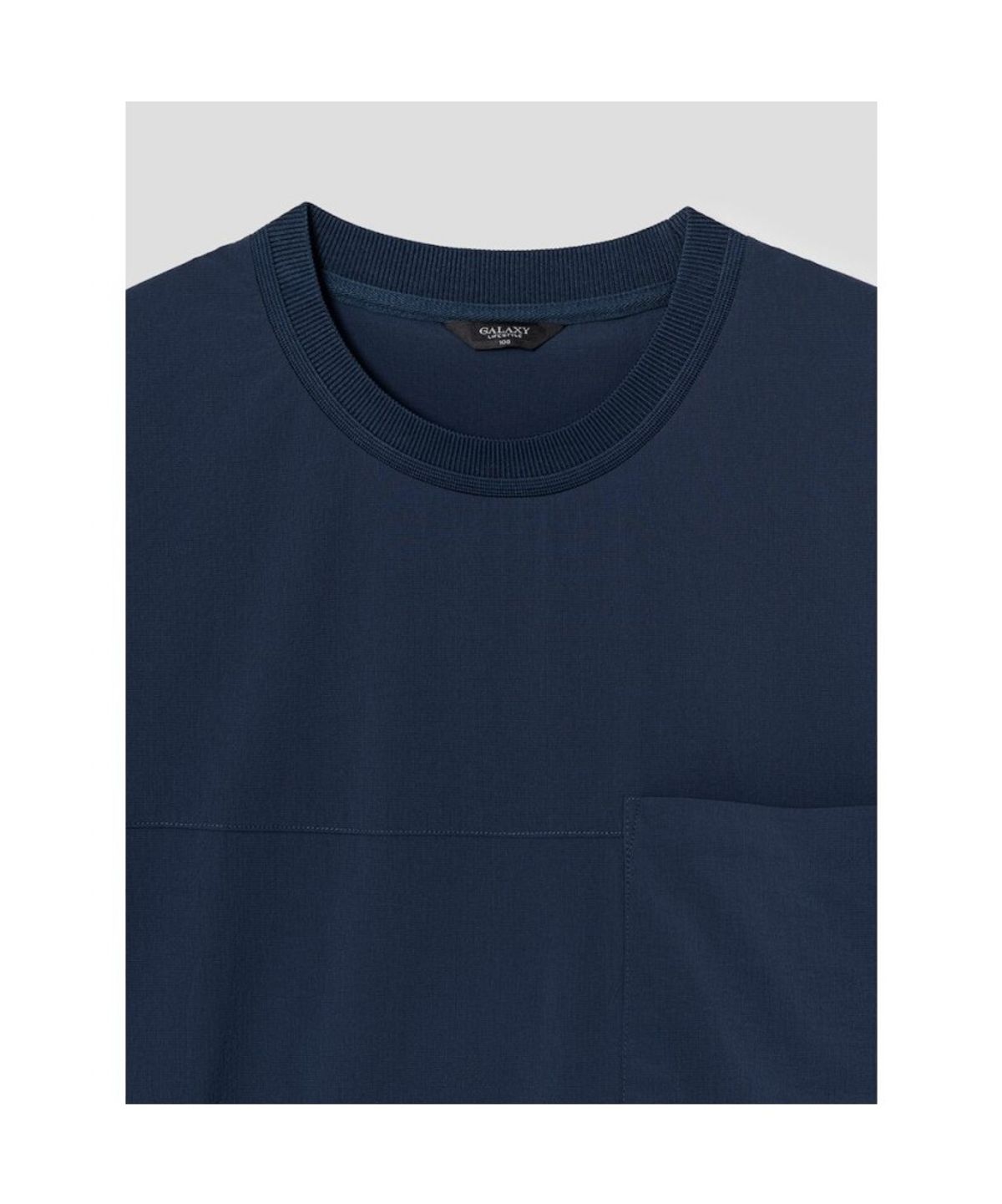 GLXY (갤럭시 라이프스타일)(GLXY (GALAXY LIFESTYLE)) GLXY [갤럭시라이프스타일][三無衣服] 스트레치 기능성 라운드 티셔츠  블루