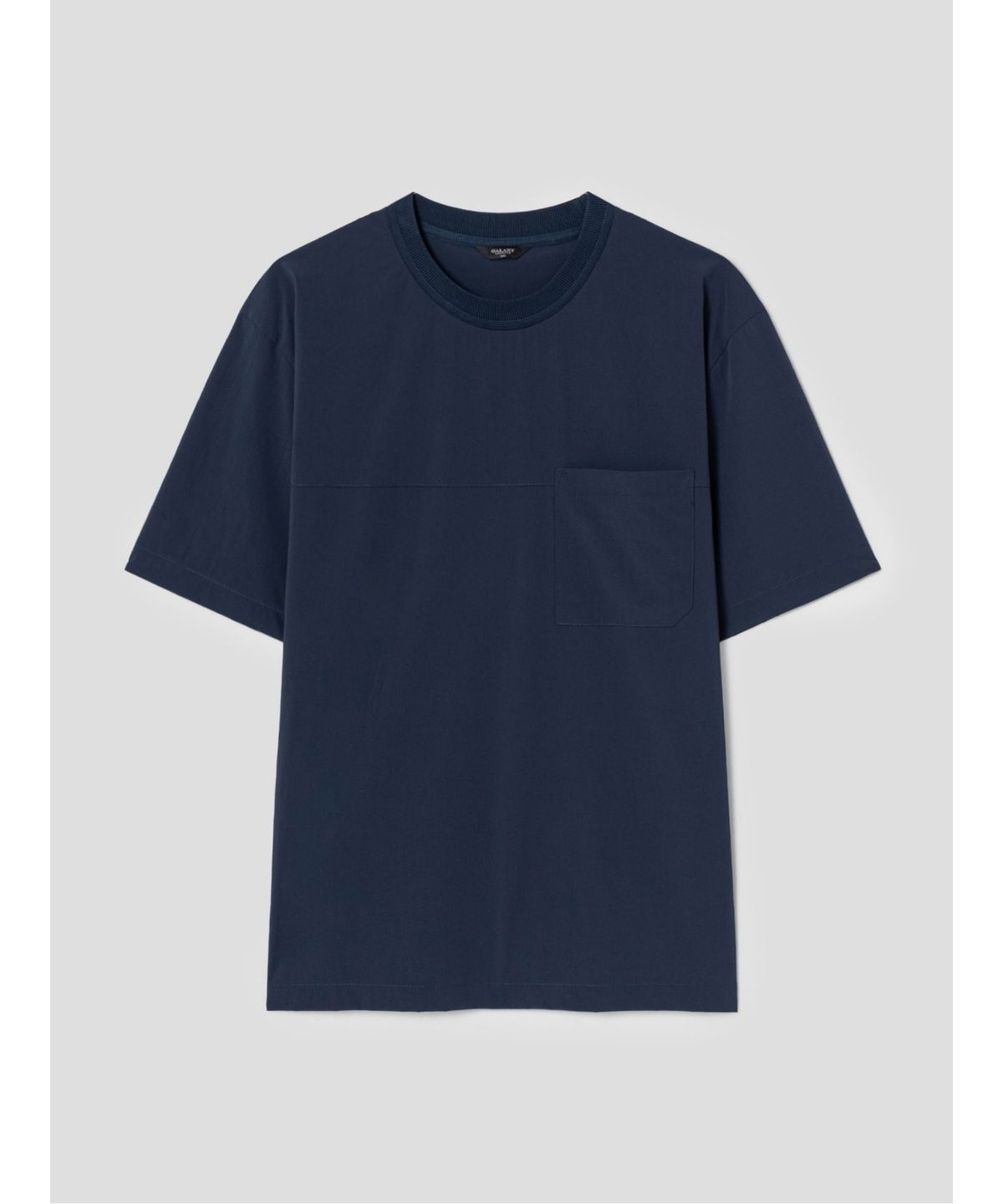 GLXY (갤럭시 라이프스타일)(GLXY (GALAXY LIFESTYLE)) GLXY [갤럭시라이프스타일][三無衣服] 스트레치 기능성 라운드 티셔츠  블루