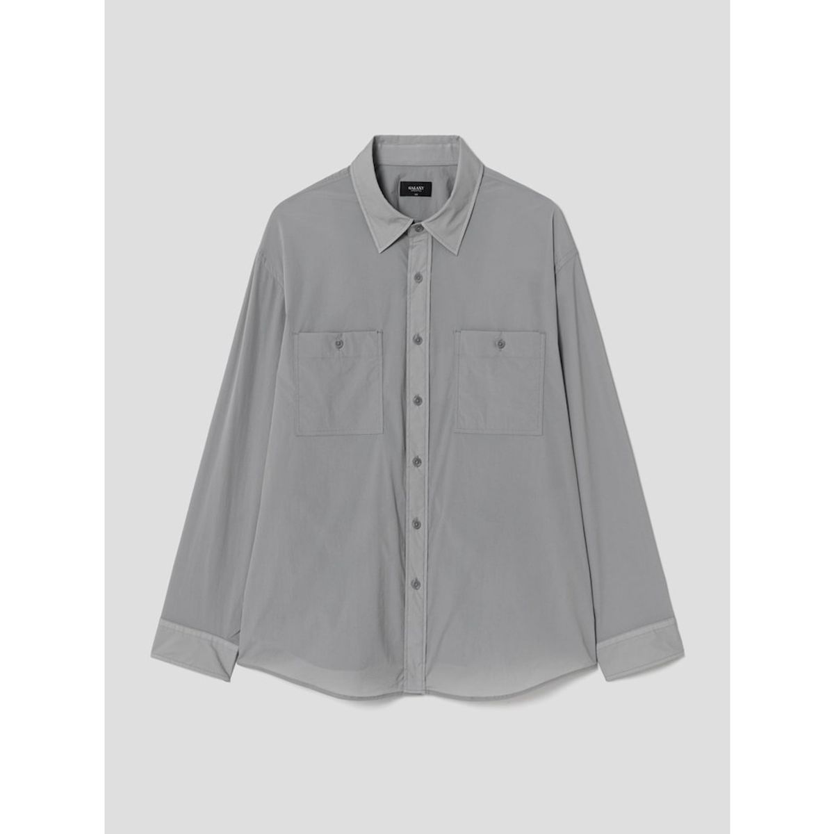 GLXY (갤럭시 라이프스타일)(GLXY (GALAXY LIFESTYLE)) GLXY [갤럭시라이프스타일][三無衣服] 나일론 스트레치 오버셔츠  그레이