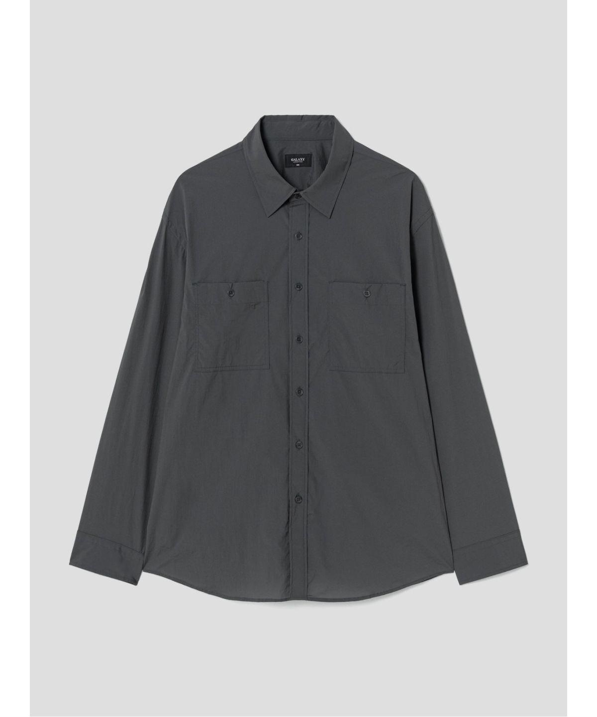GLXY (갤럭시 라이프스타일)(GLXY (GALAXY LIFESTYLE)) GLXY [갤럭시라이프스타일][三無衣服] 나일론 스트레치 오버셔츠  애쉬
