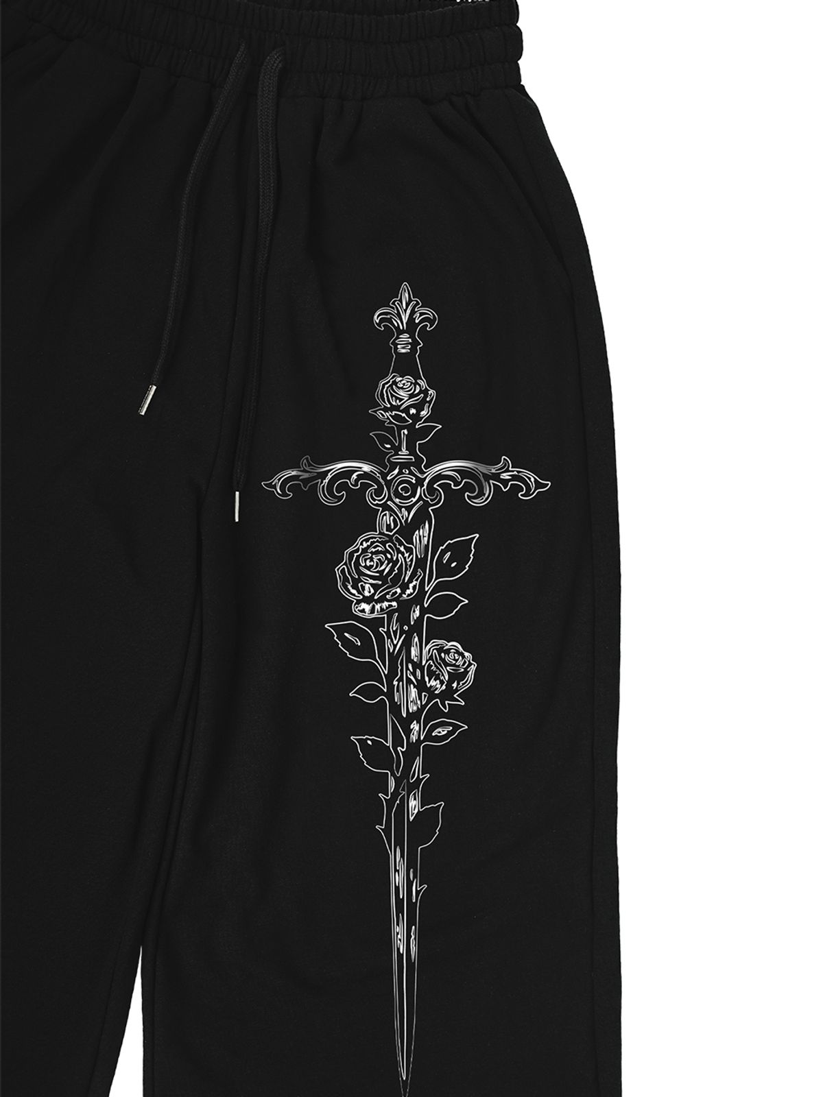 달링유어배드(DARLING, YOU'RE BAD) CORSET SWORD SWEATPANTS #BLACK (리뉴얼ver.)