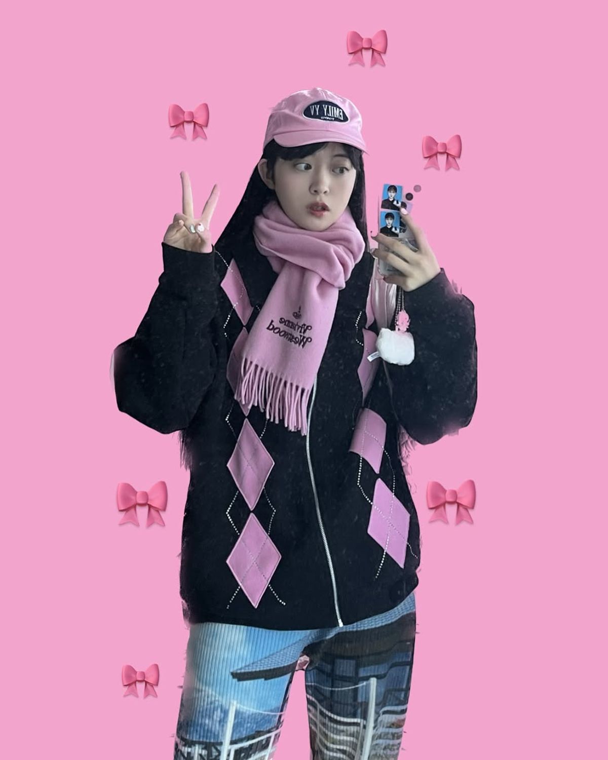 이엘더블유케이(ELWK) elwk x EMILY YV 볼캡 / 핑크
