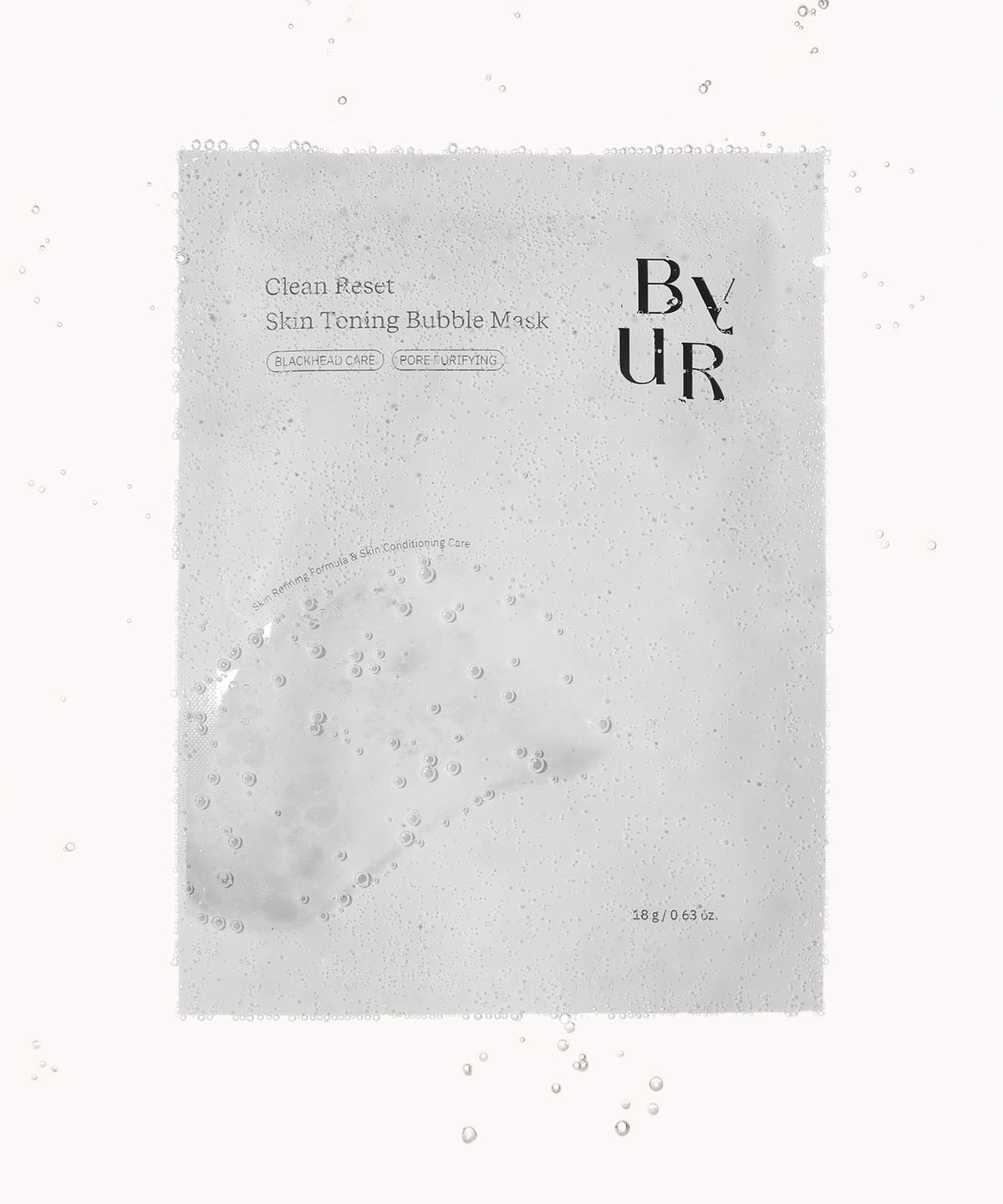 바이유어(BYUR) 클린 리셋 스킨 토닝 버블 마스크 1매