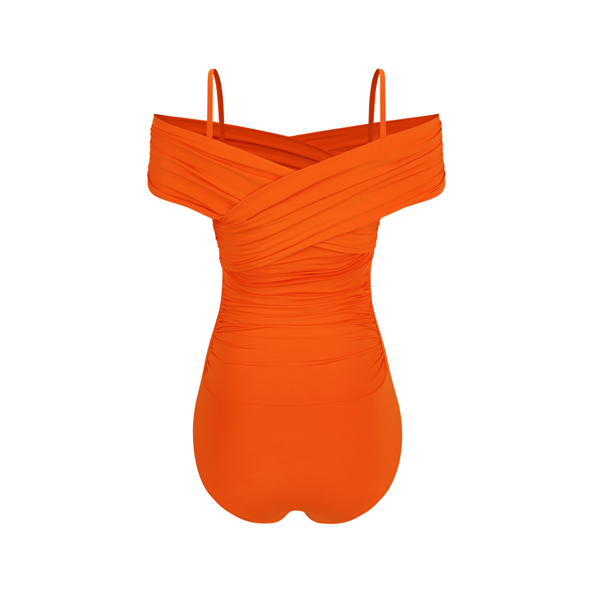 디에브(D.EV) Olenthia Off-shoulder Swimsuit_Havana sunset (오렌지)