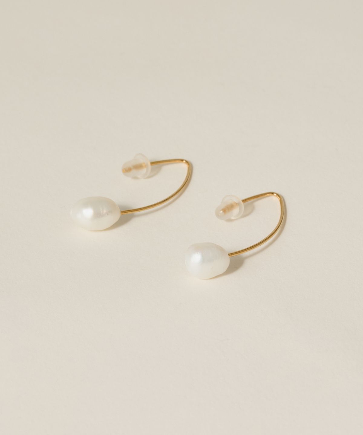 노비스도쿄(NOVICE TOKYO) 드롭 진주 피어스(귀걸이) Drop Pearl Pierce [Silver925] / Gold