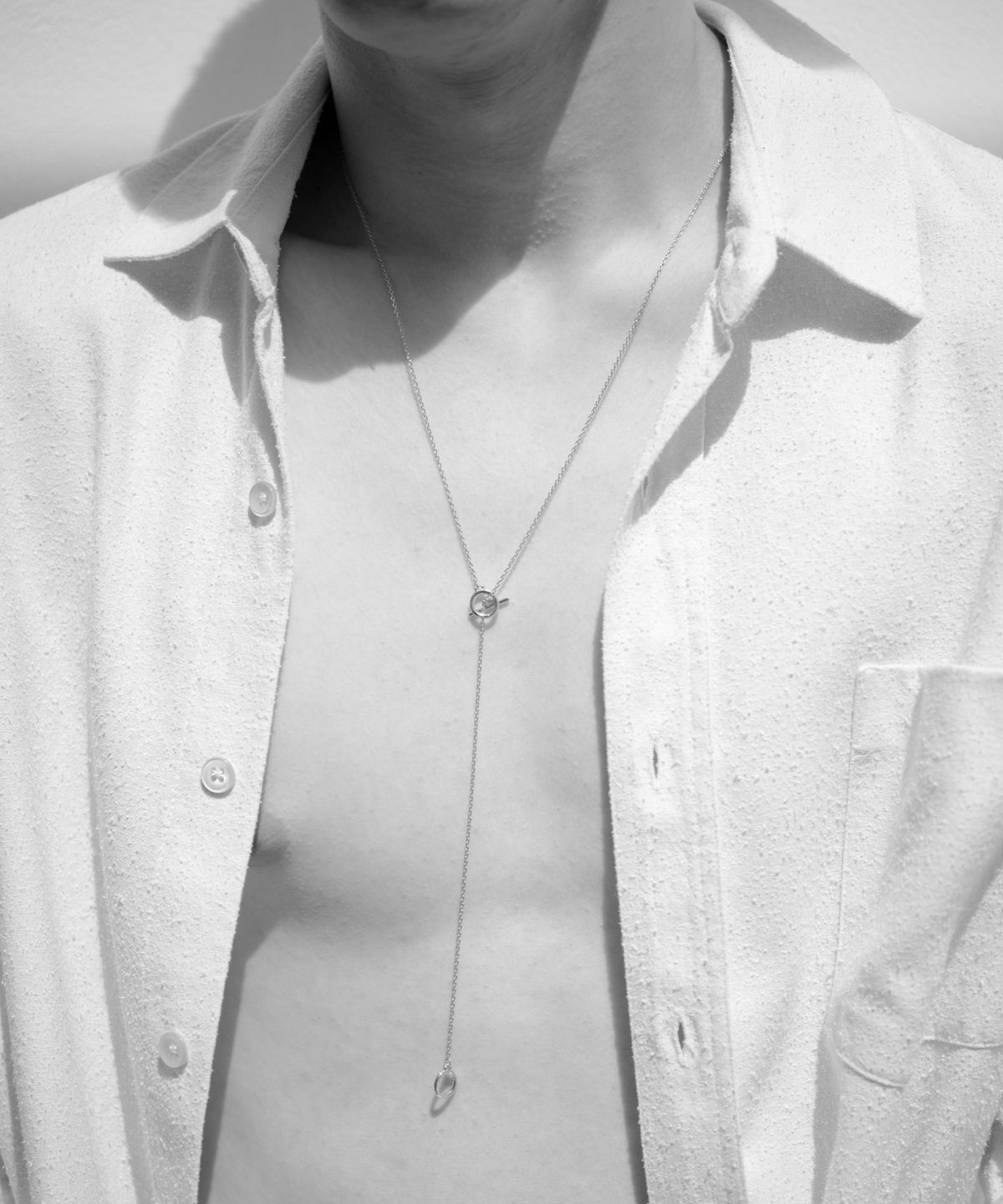 노비스도쿄(NOVICE TOKYO) 맨틀 체인 목걸이 Mantel Chain Necklace / Silver