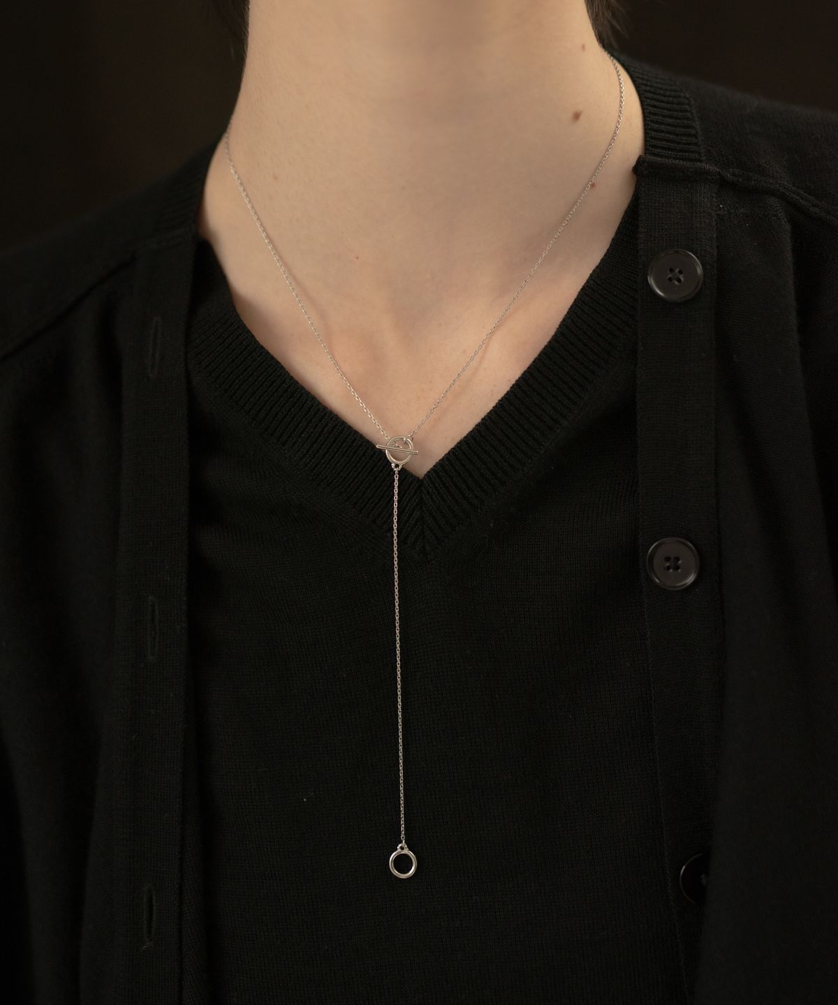 노비스도쿄(NOVICE TOKYO) 맨틀 체인 목걸이 Mantel Chain Necklace / Silver