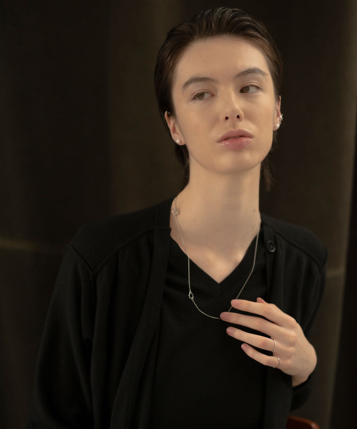 노비스도쿄(NOVICE TOKYO) 맨틀 체인 목걸이 Mantel Chain Necklace / Silver