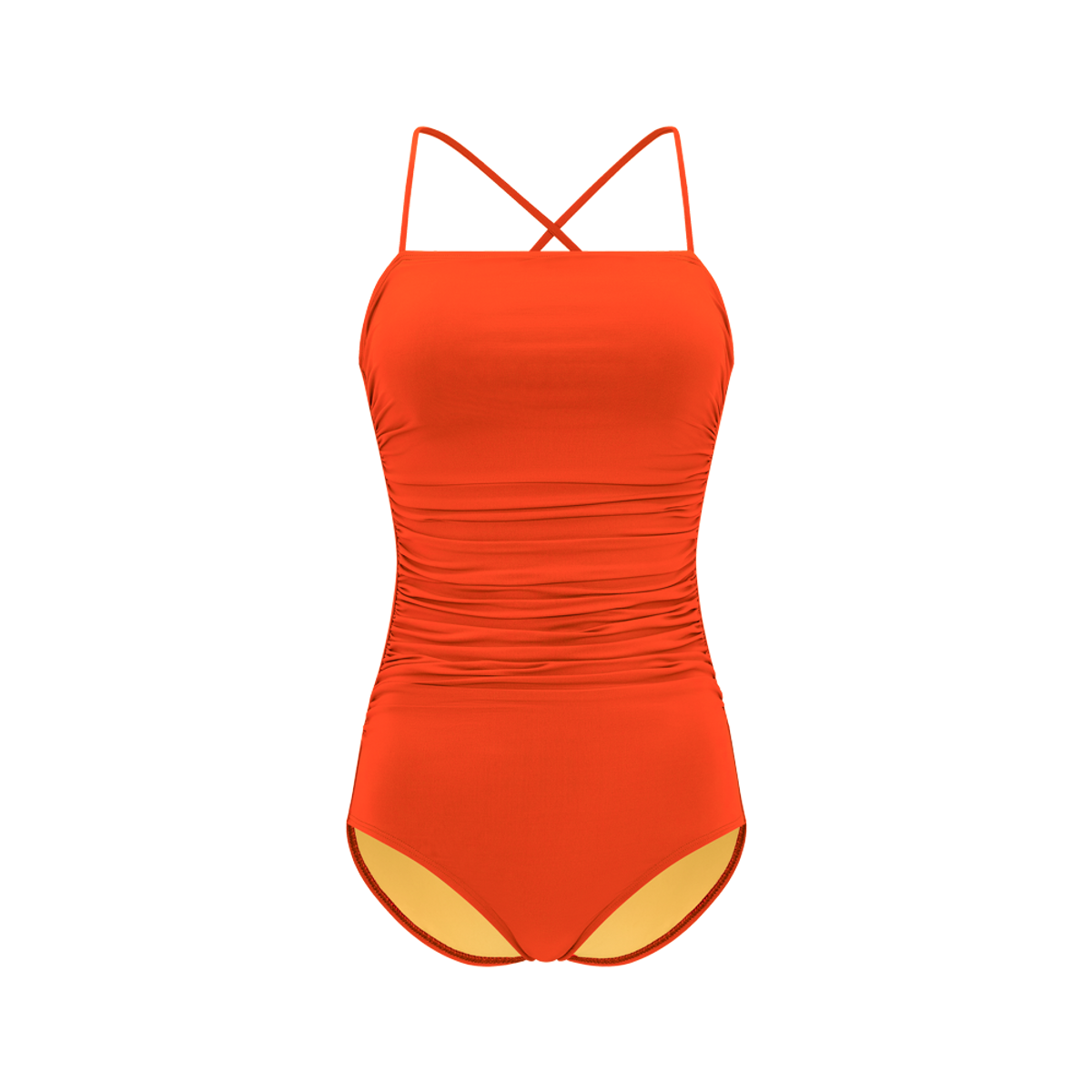 디에브(D.EV) La Vie Halter Swimsuit_Havana sunset (오렌지)