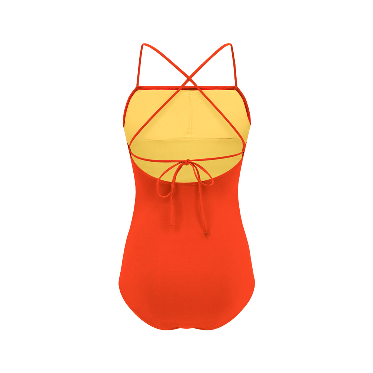 디에브(D.EV) La Vie Halter Swimsuit_Havana sunset (오렌지)