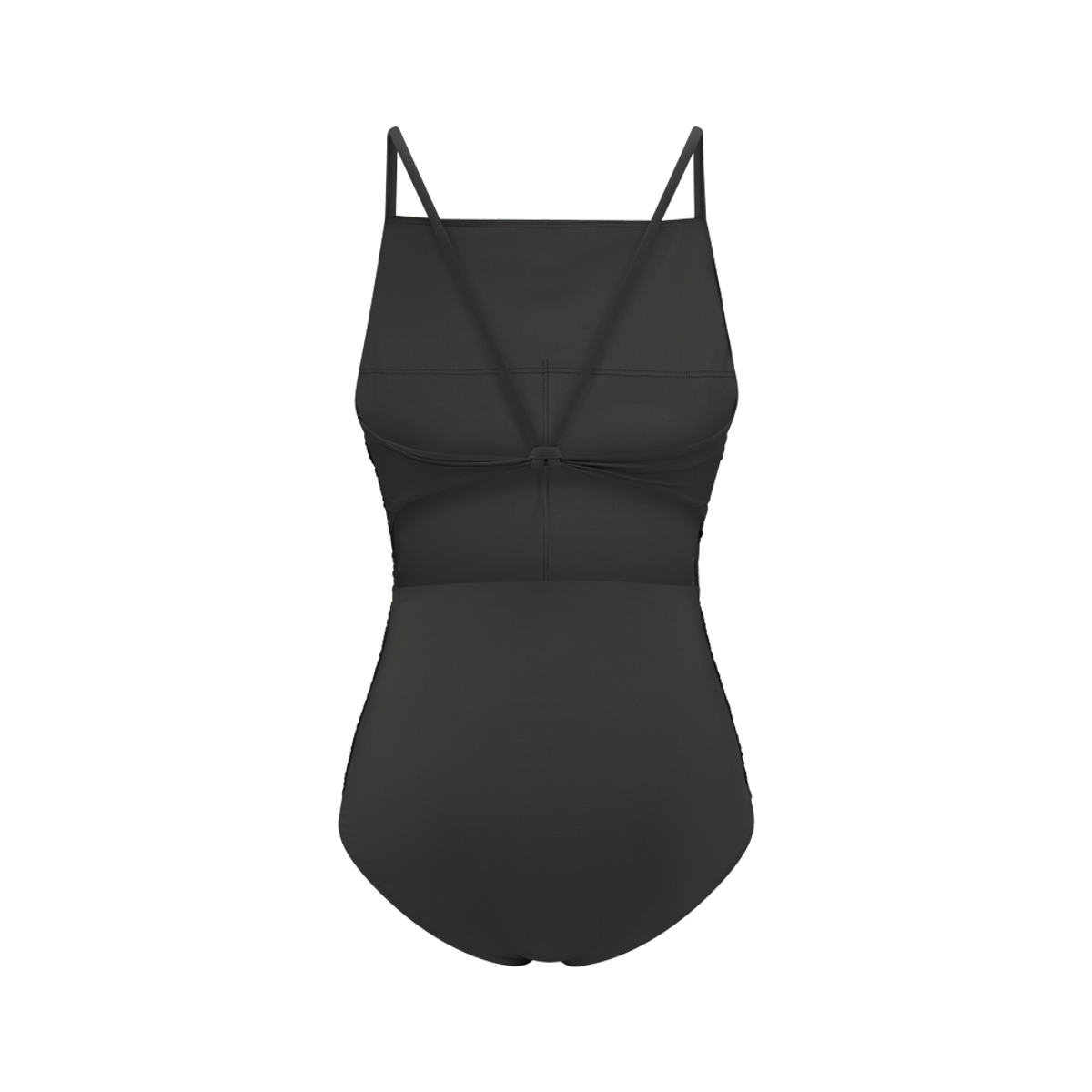 디에브(D.EV) Lucent High-neck Swimsuit_Veil shade (차콜)