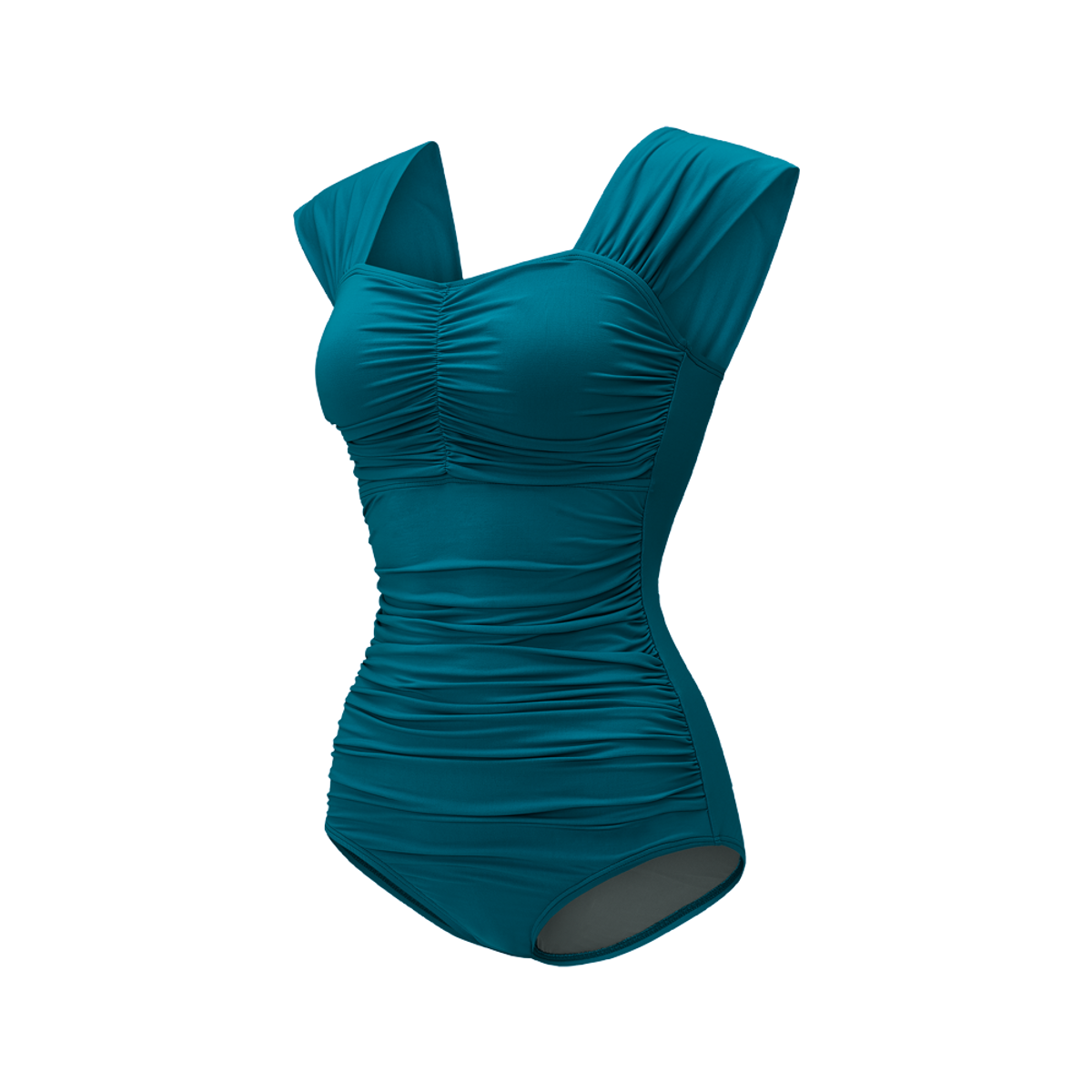 디에브(D.EV) Edelaine Cap Sleeve Swimsuit_Deep solace (딥블루)