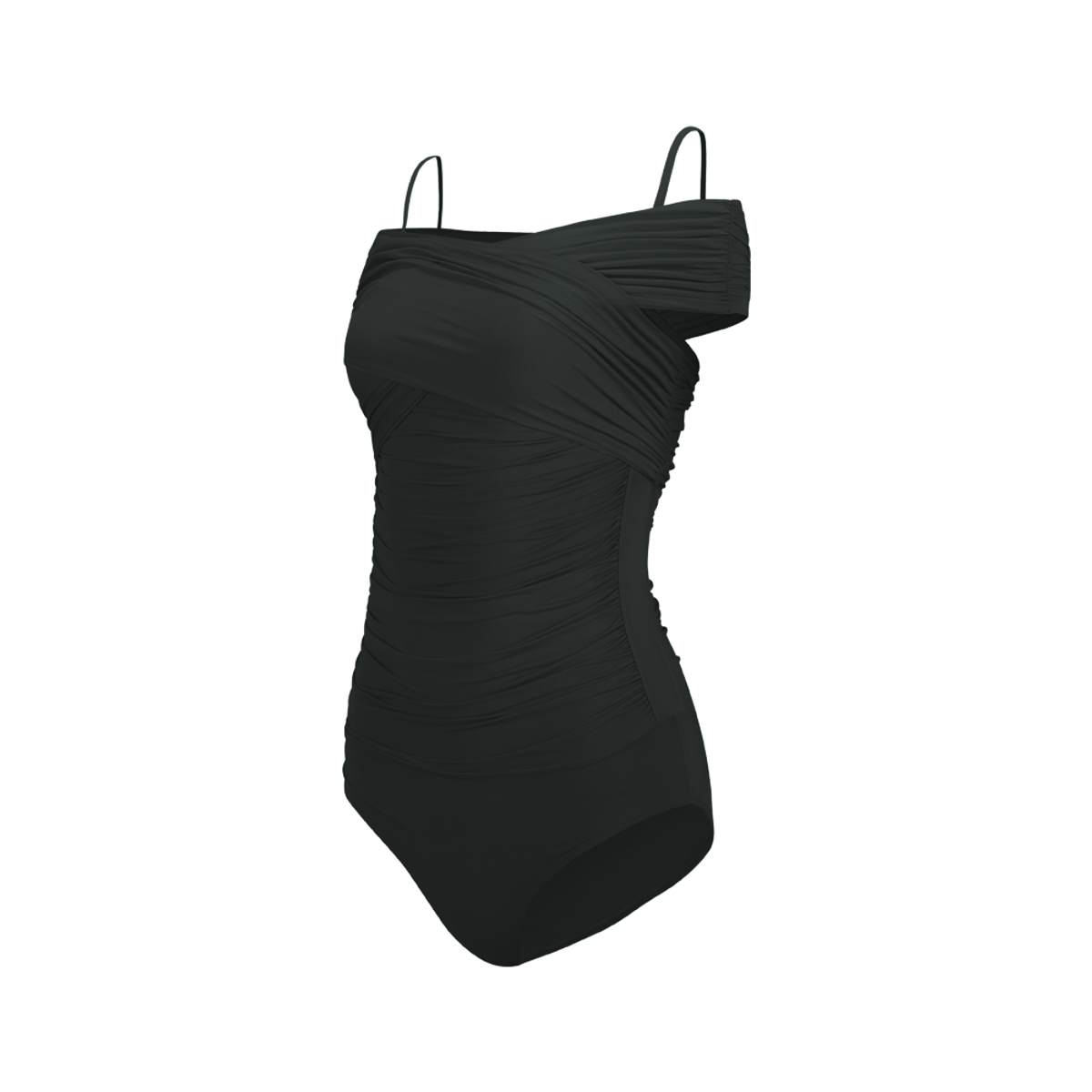 디에브(D.EV) Olenthia Off-shoulder Swimsuit_Serenity night (블랙)