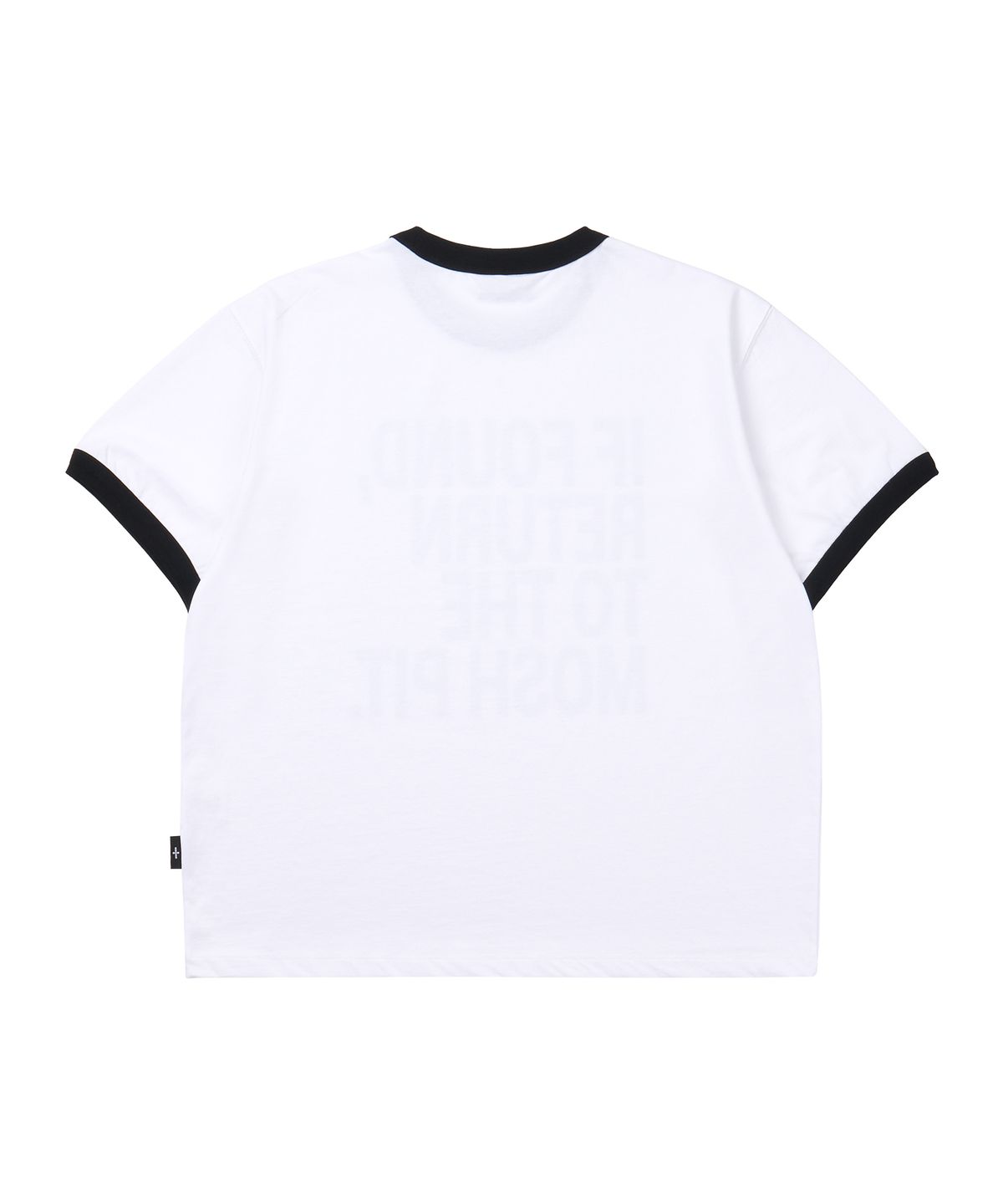 마사트(MASAT) Moshpit Ringer Short Sleeve _ White/Black