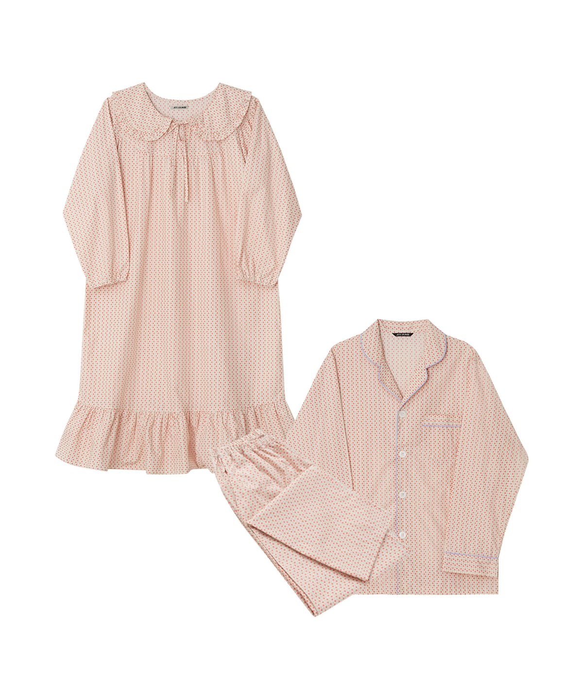 조스라운지(JO'S LOUNGE) (couple) Apricot Pajama Set + One-piece