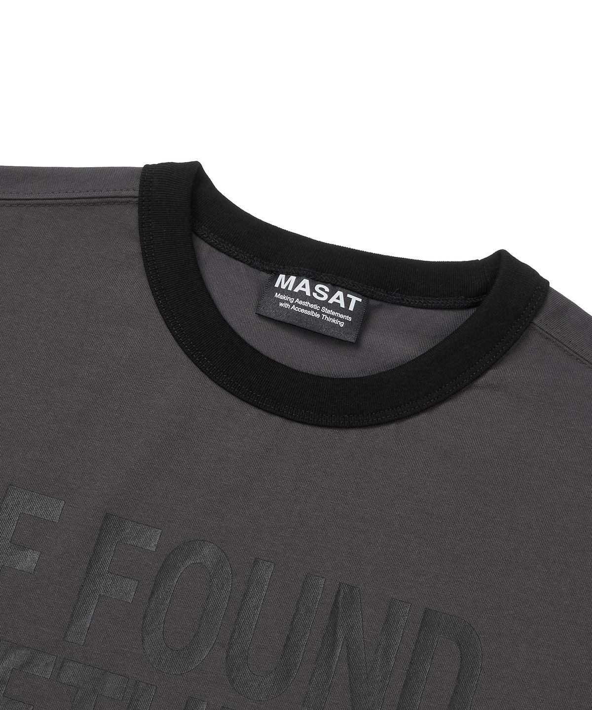 마사트(MASAT) Moshpit Ringer Short Sleeve _ Charcoal/Black