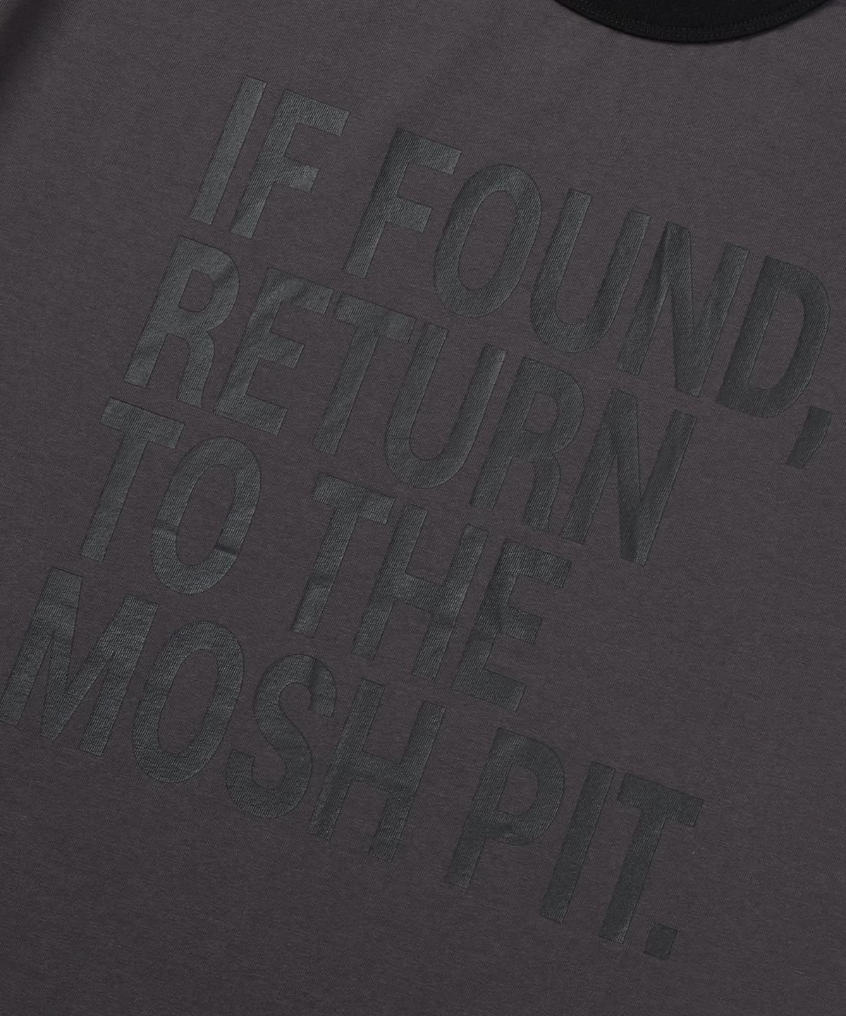 마사트(MASAT) Moshpit Ringer Short Sleeve _ Charcoal/Black