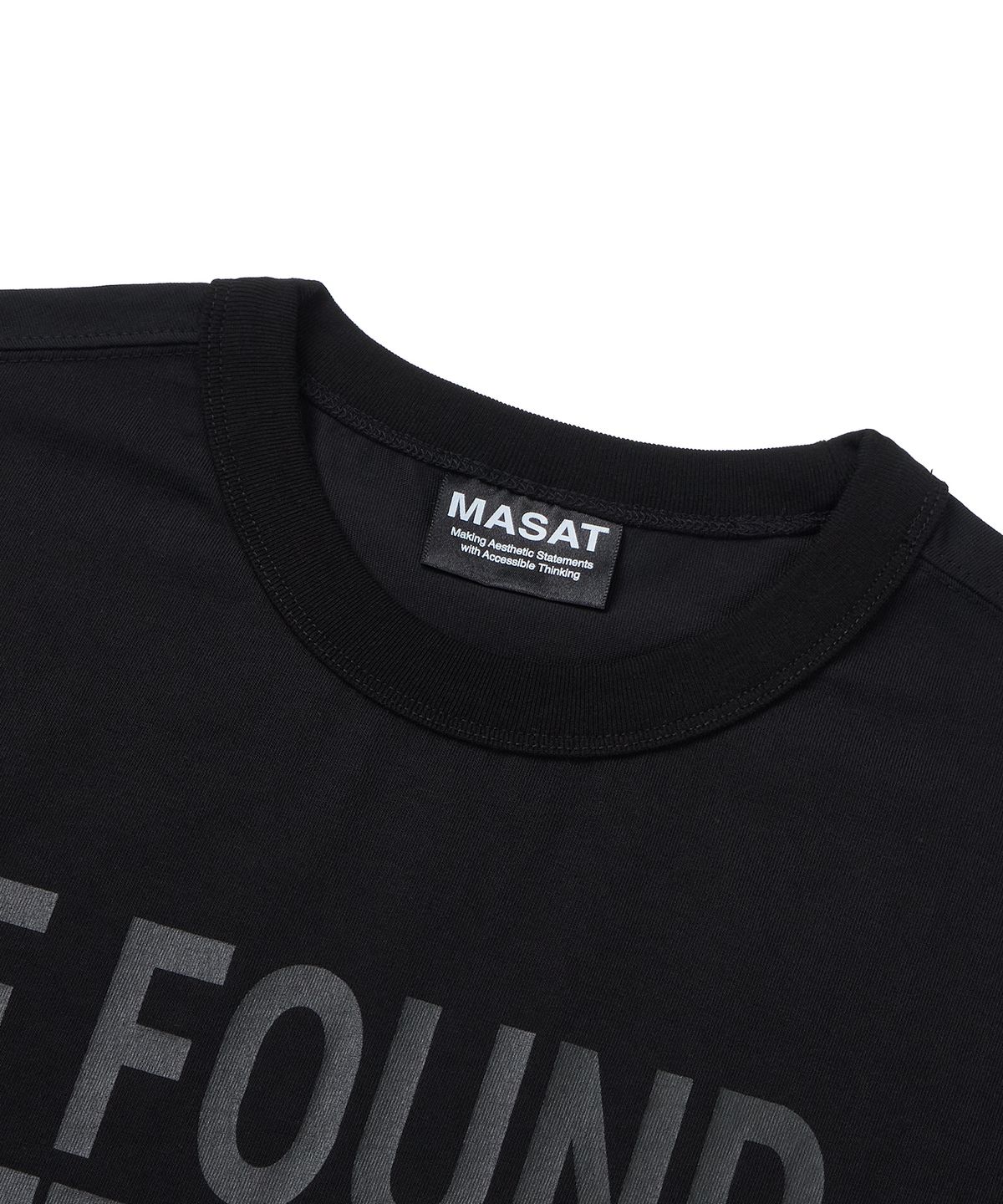 마사트(MASAT) Moshpit Ringer Short Sleeve _ Black/Black