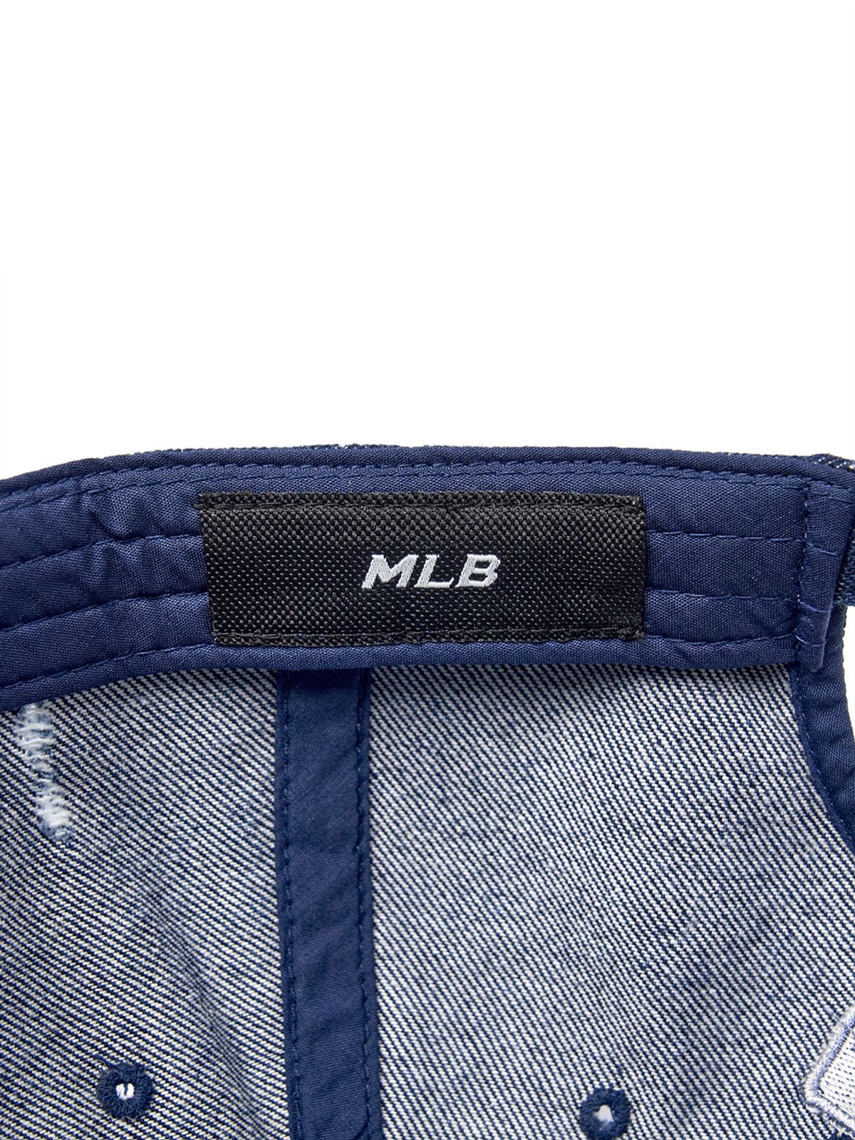 엠엘비(MLB) 빈티지 디스트로이드 데님 언스트럭쳐 볼캡 NY (L.Navy)